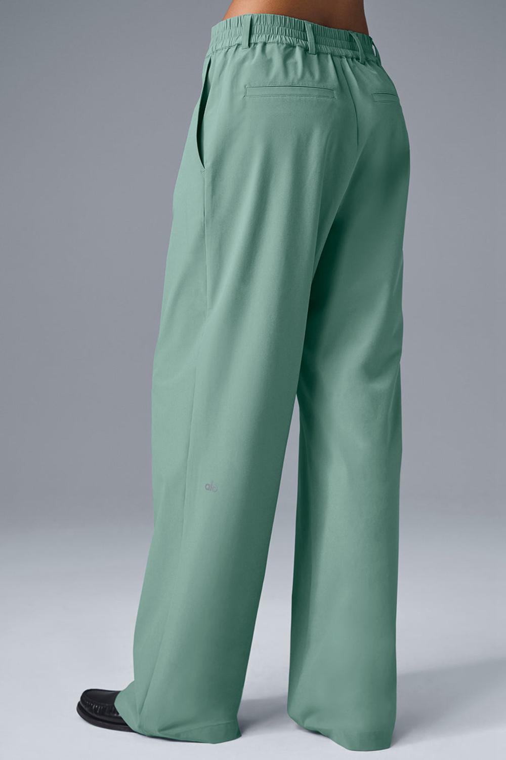 Pantalon Alo Yoga High-Waist Pursuit (Regular) Mujer Verde | España  FGHC-20497