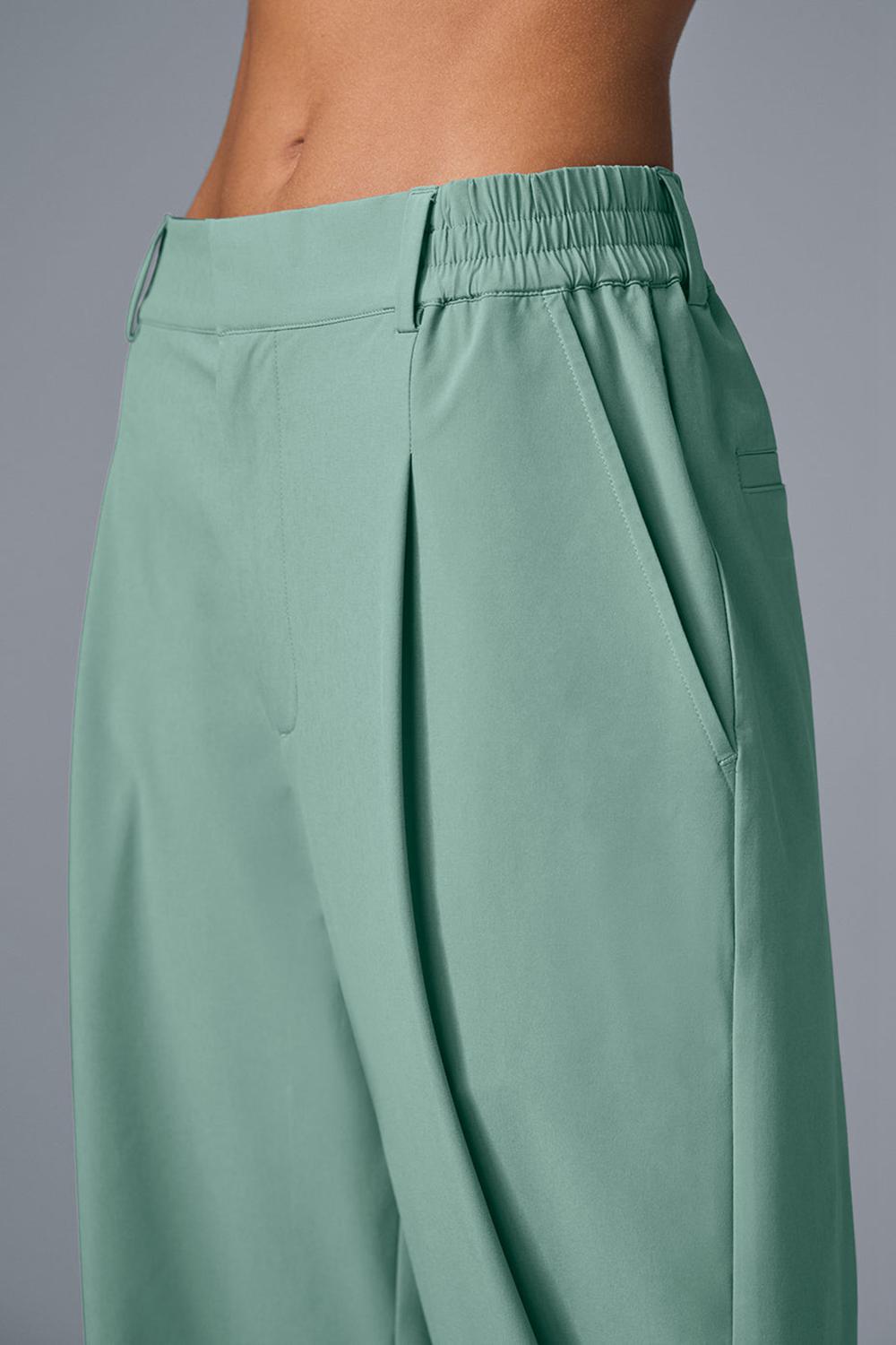 Pantalon Alo Yoga High-Waist Pursuit (Regular) Mujer Verde | España  FGHC-20497