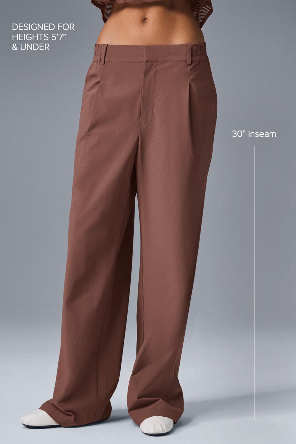 Pantalon Alo Yoga High-Waist Pursuit (Regular) Mujer Chestnut | España  XMAJ-40819