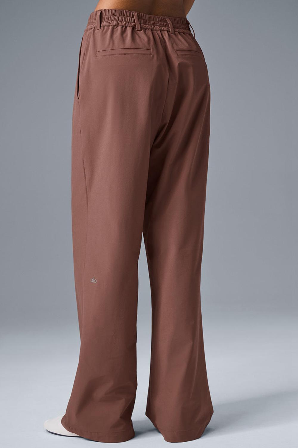 Pantalon Alo Yoga High-Waist Pursuit (Regular) Mujer Chestnut | España  XMAJ-40819