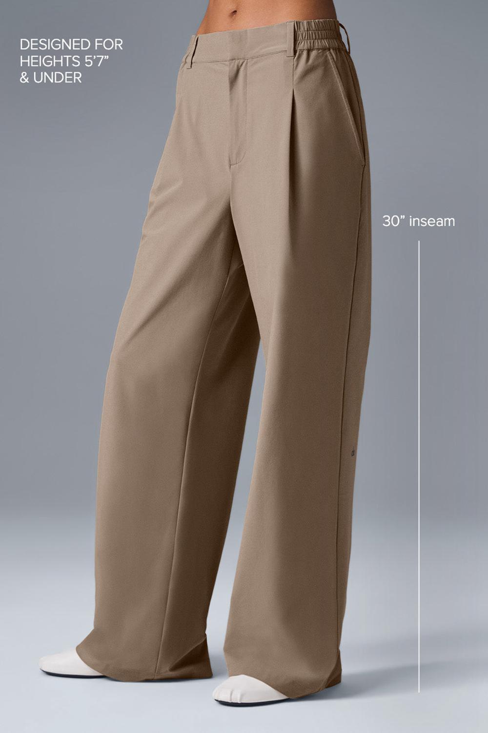Pantalon Alo Yoga High-Waist Pursuit (Regular) Mujer Gravel | España  UFOM-95874