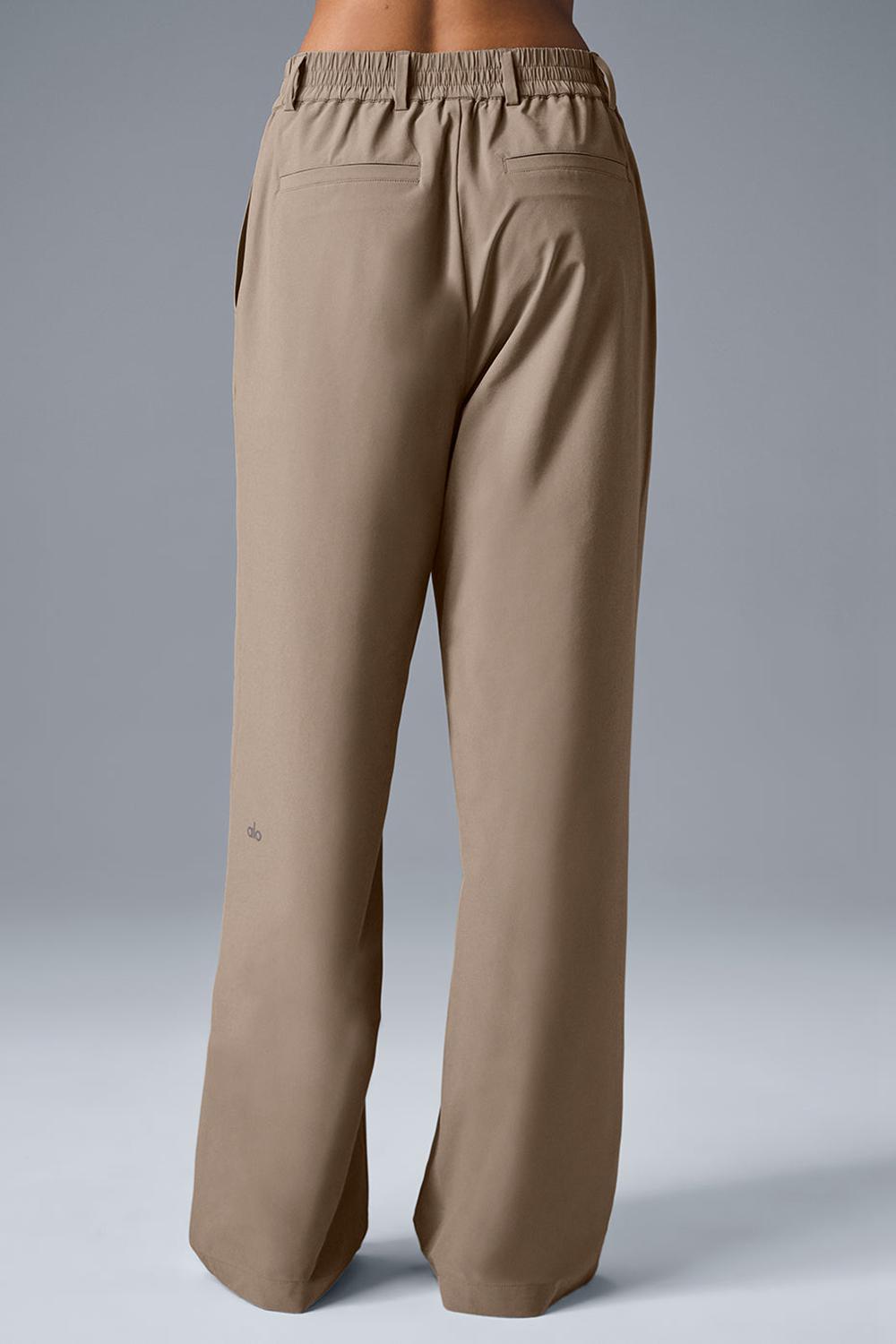 Pantalon Alo Yoga High-Waist Pursuit (Regular) Mujer Gravel | España  UFOM-95874