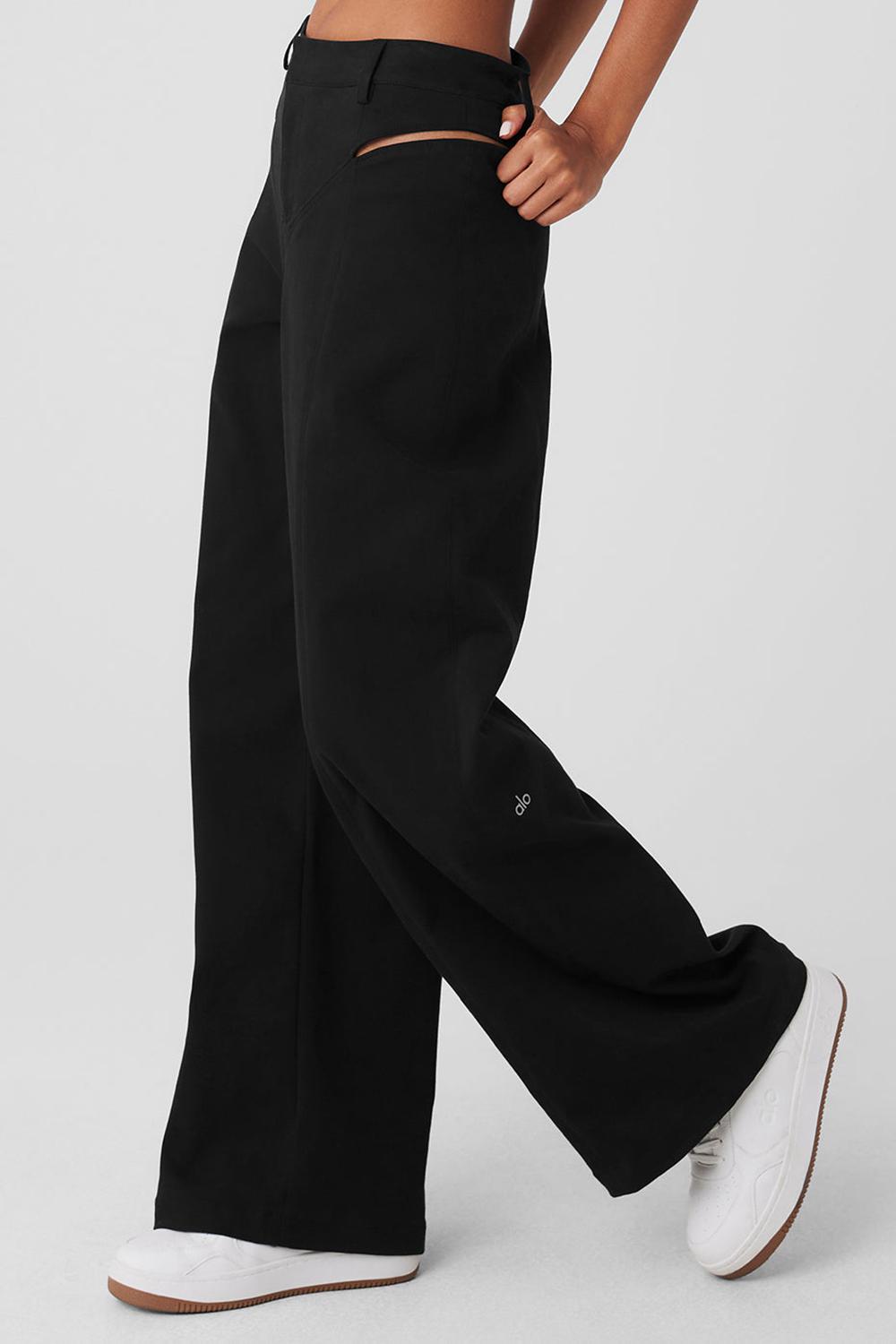 Pantalon Alo Yoga High-Waist Risk Taker Mujer Negras | España  RUQX-65123