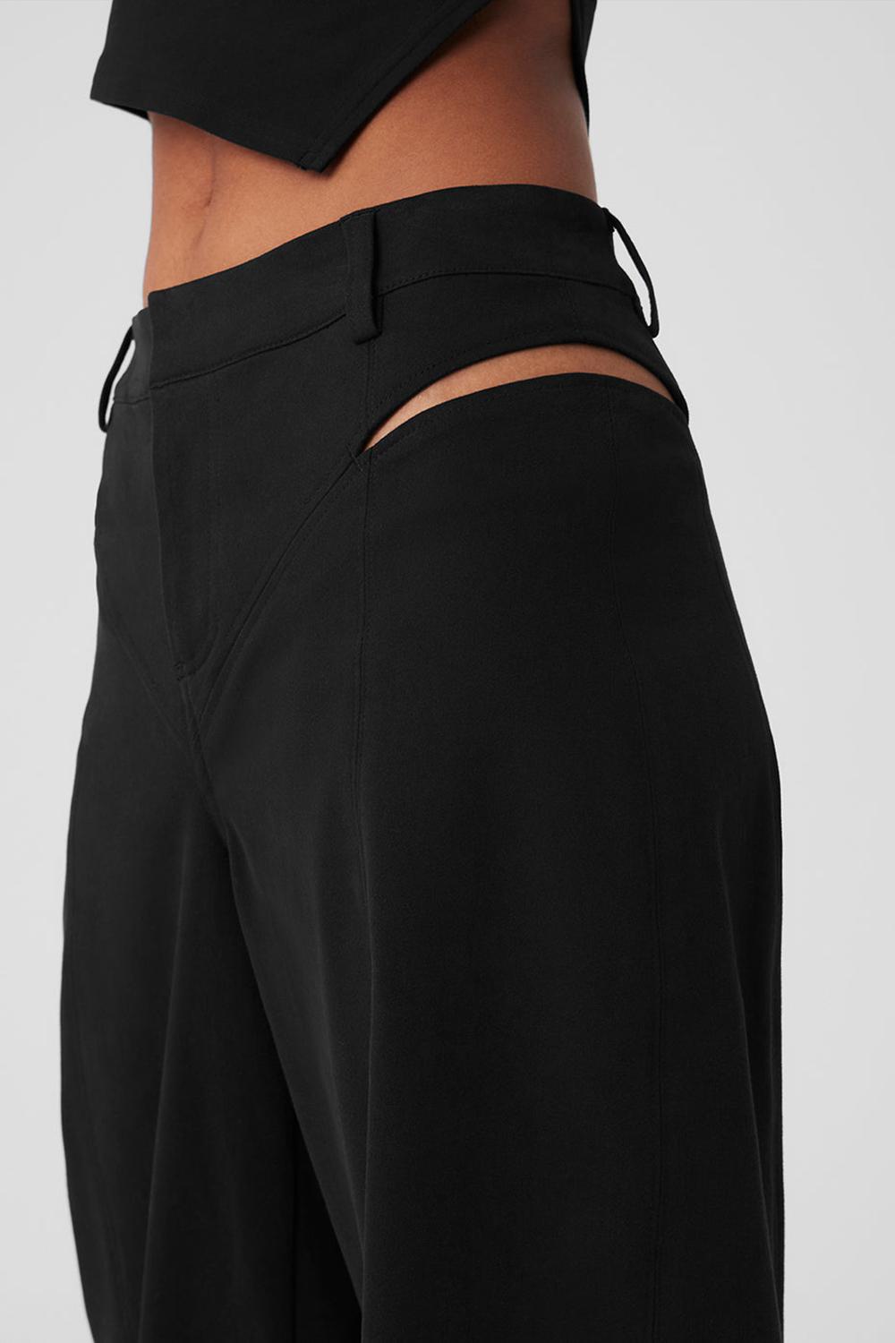 Pantalon Alo Yoga High-Waist Risk Taker Mujer Negras | España  RUQX-65123