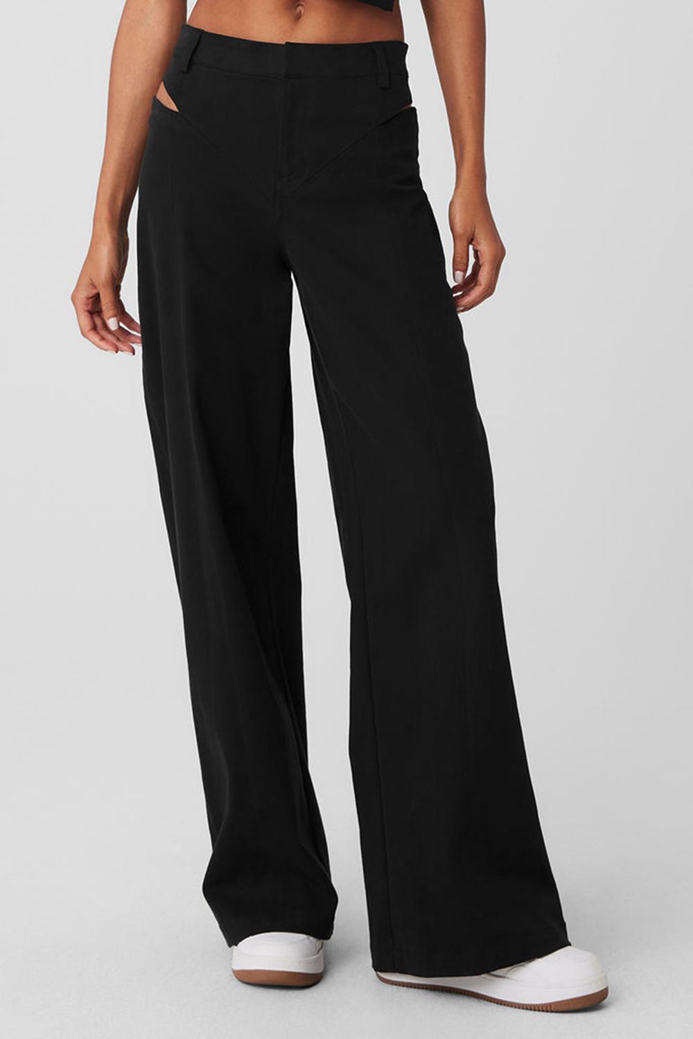Pantalon Alo Yoga High-Waist Risk Taker Mujer Negras | España  RUQX-65123