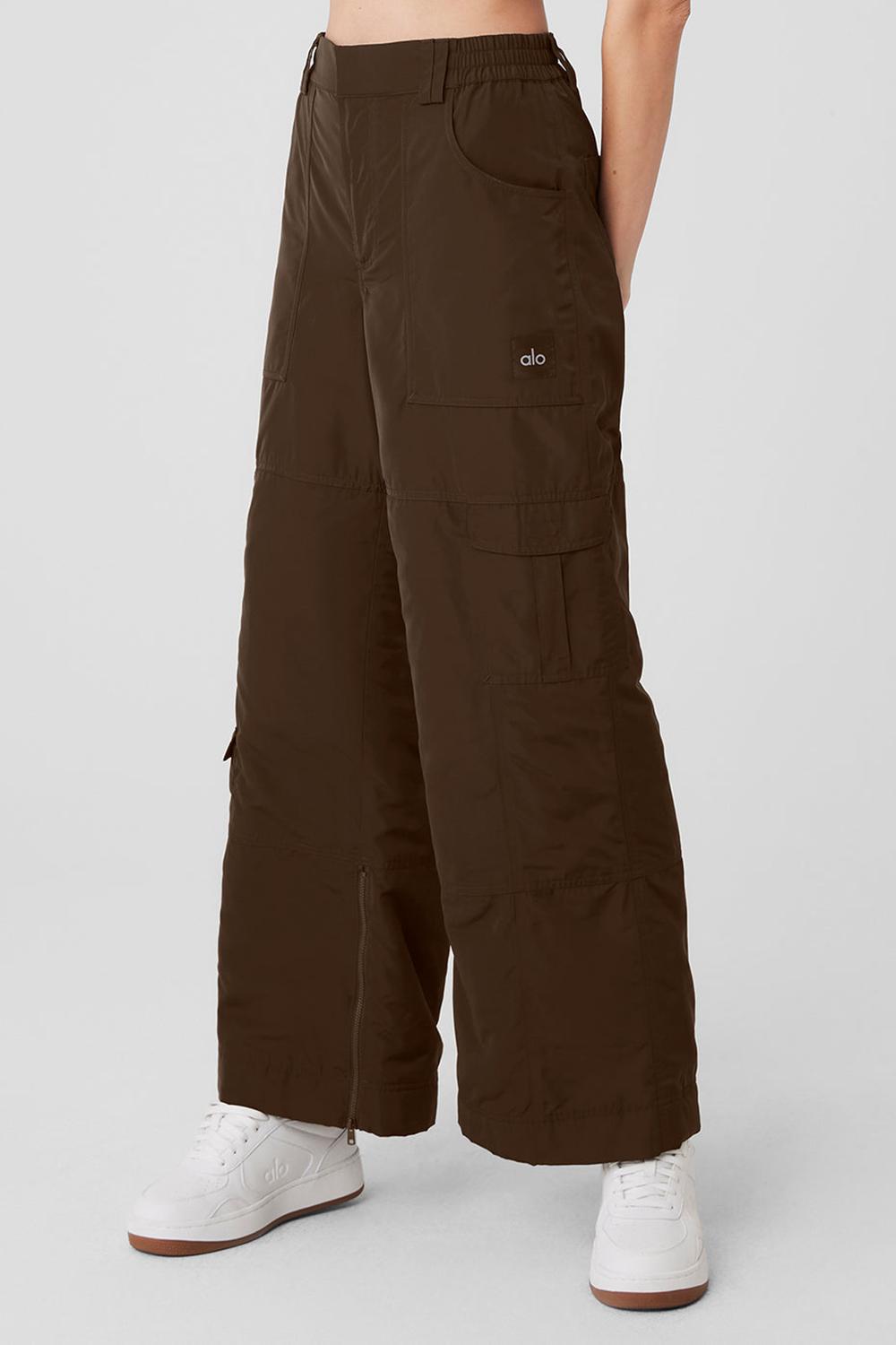 Pantalon Alo Yoga High-Waist Ski-Moto Mujer Espresso | España  RNTW-15207