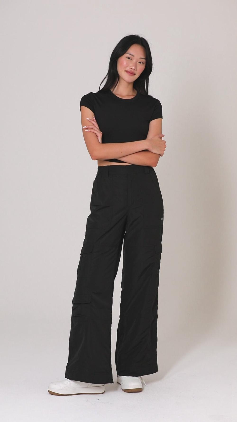 Pantalon Alo Yoga High-Waist Ski-Moto Mujer Fog | España  DBAN-03867