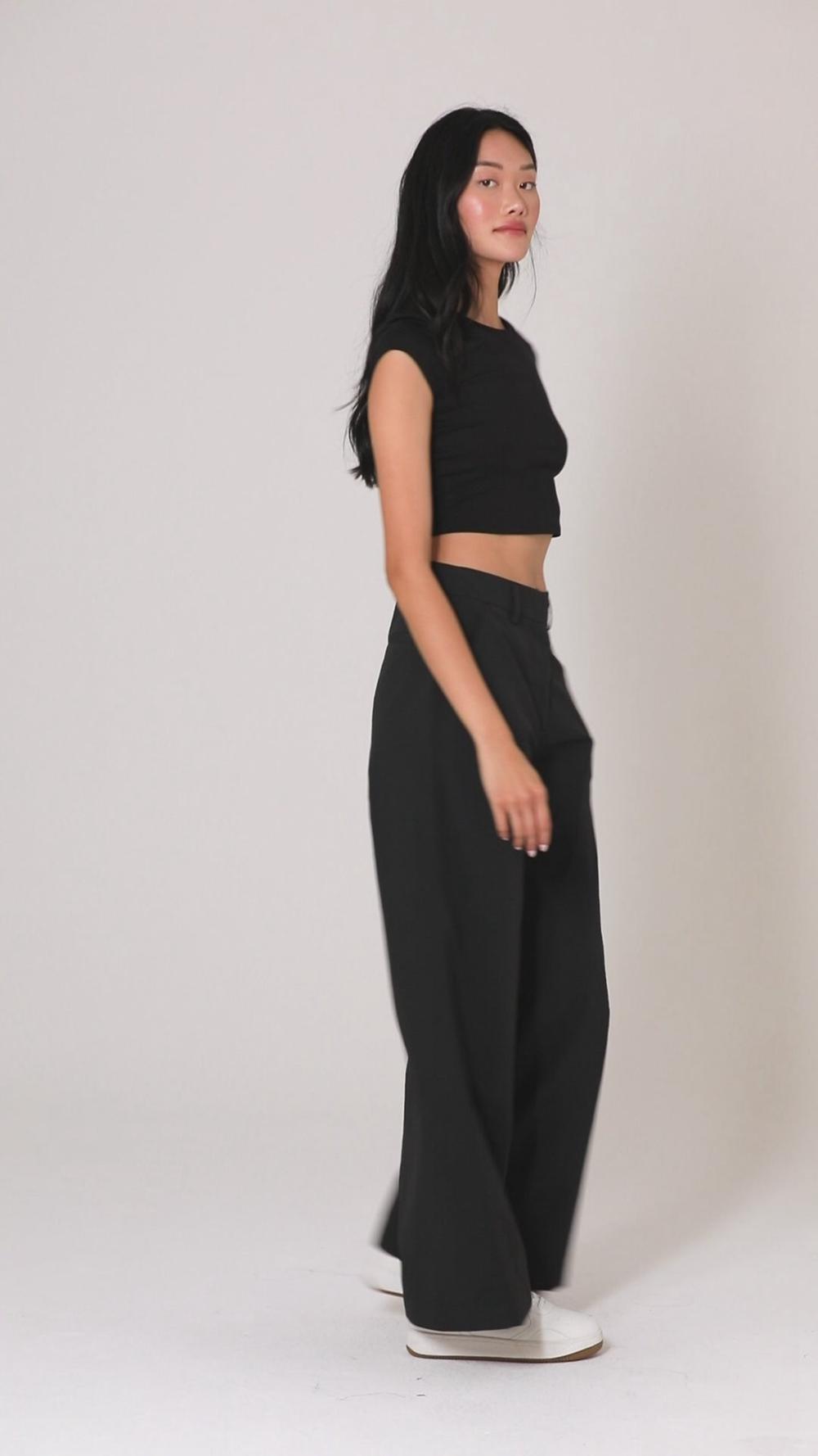 Pantalon Alo Yoga High-Waist Street Smart Mujer Negras | España  ZNQJ-12567