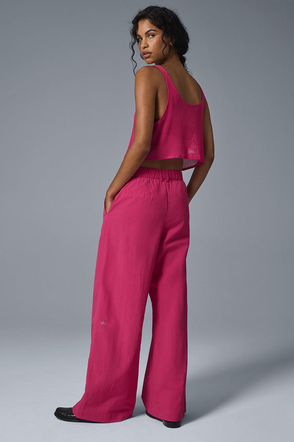 Pantalon Alo Yoga High-Waist Street Smart Mujer Rosas | España  RNPZ-85293