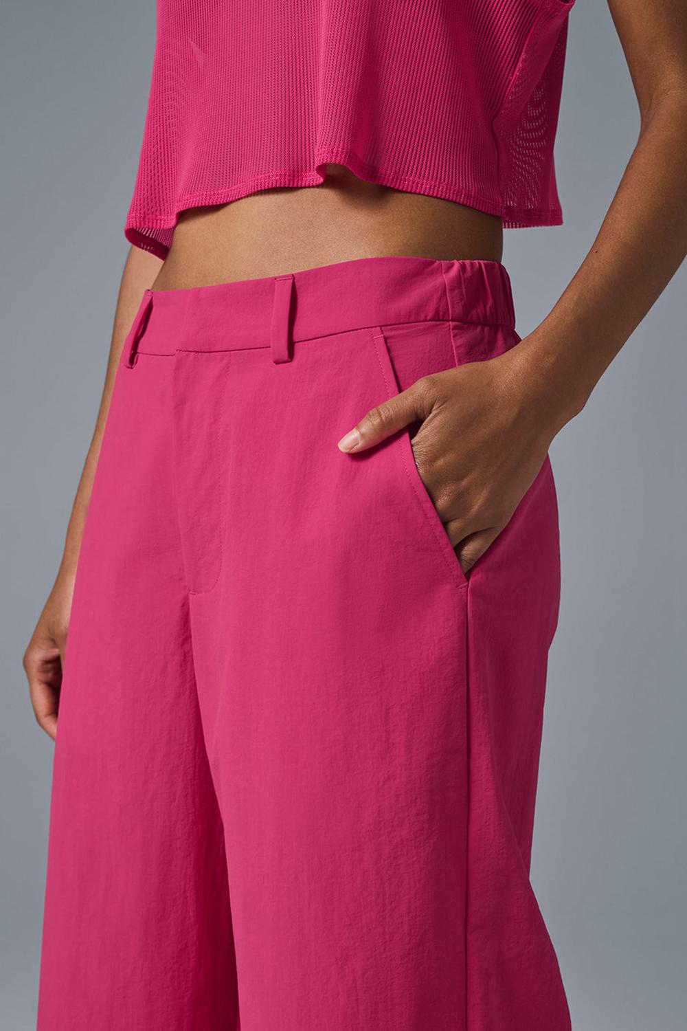 Pantalon Alo Yoga High-Waist Street Smart Mujer Rosas | España  RNPZ-85293