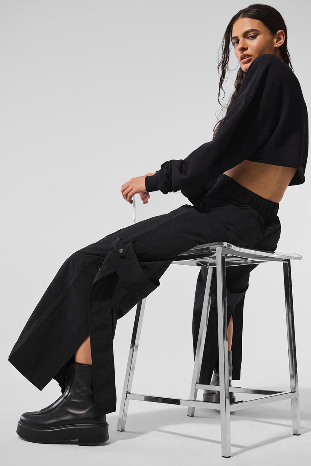 Pantalon Alo Yoga High-Waist Voyager Mujer Negras | España  EWXS-40689