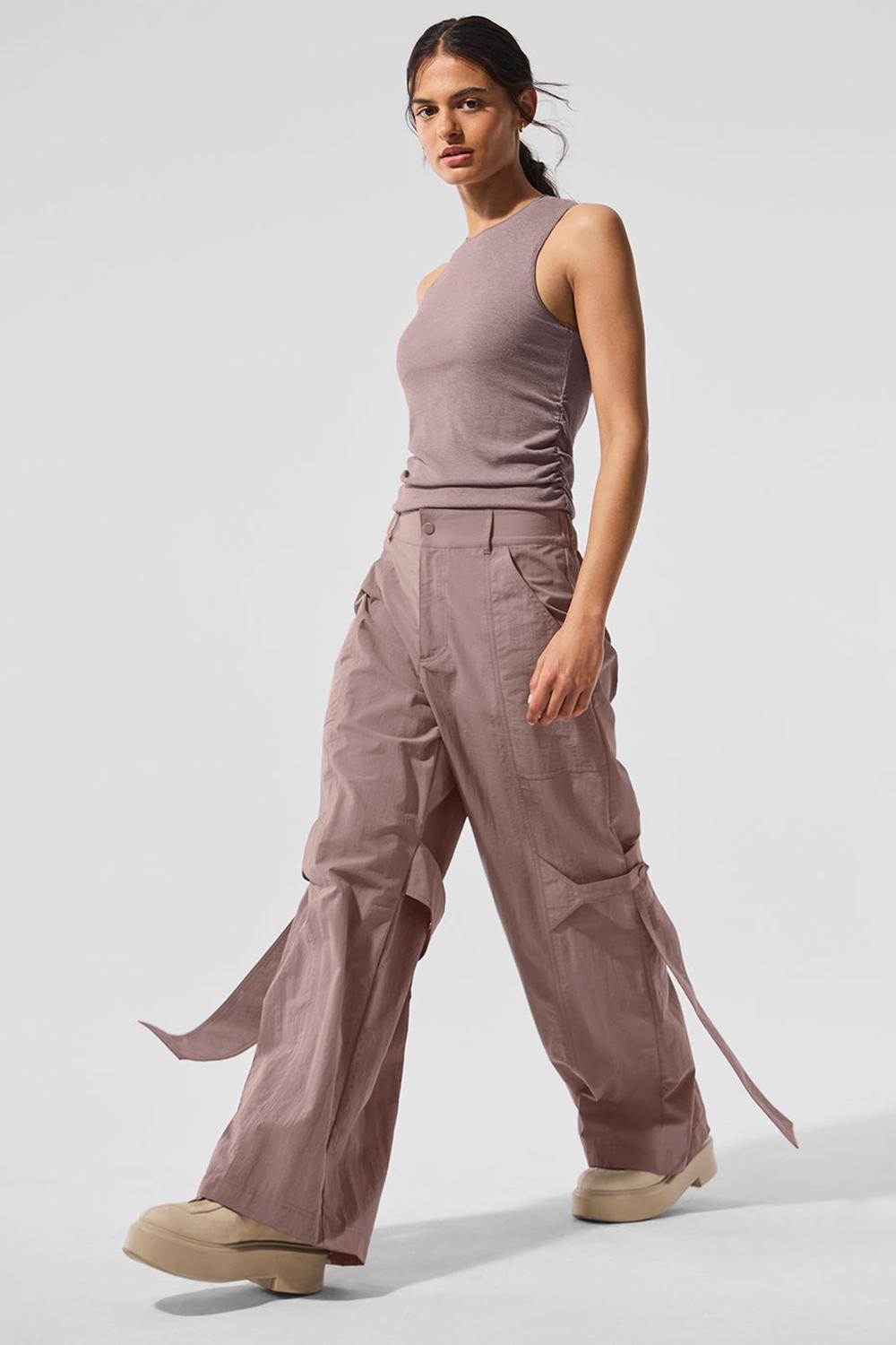 Pantalon Alo Yoga High-Waist Voyager Mujer Mushroom | España  XZFB-65320