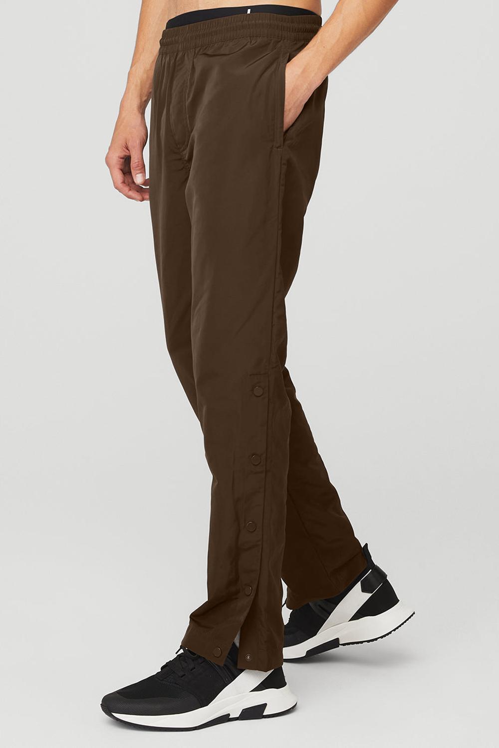 Pantalon Alo Yoga Legend Snap Hombre Espresso | España  NZPC-36487