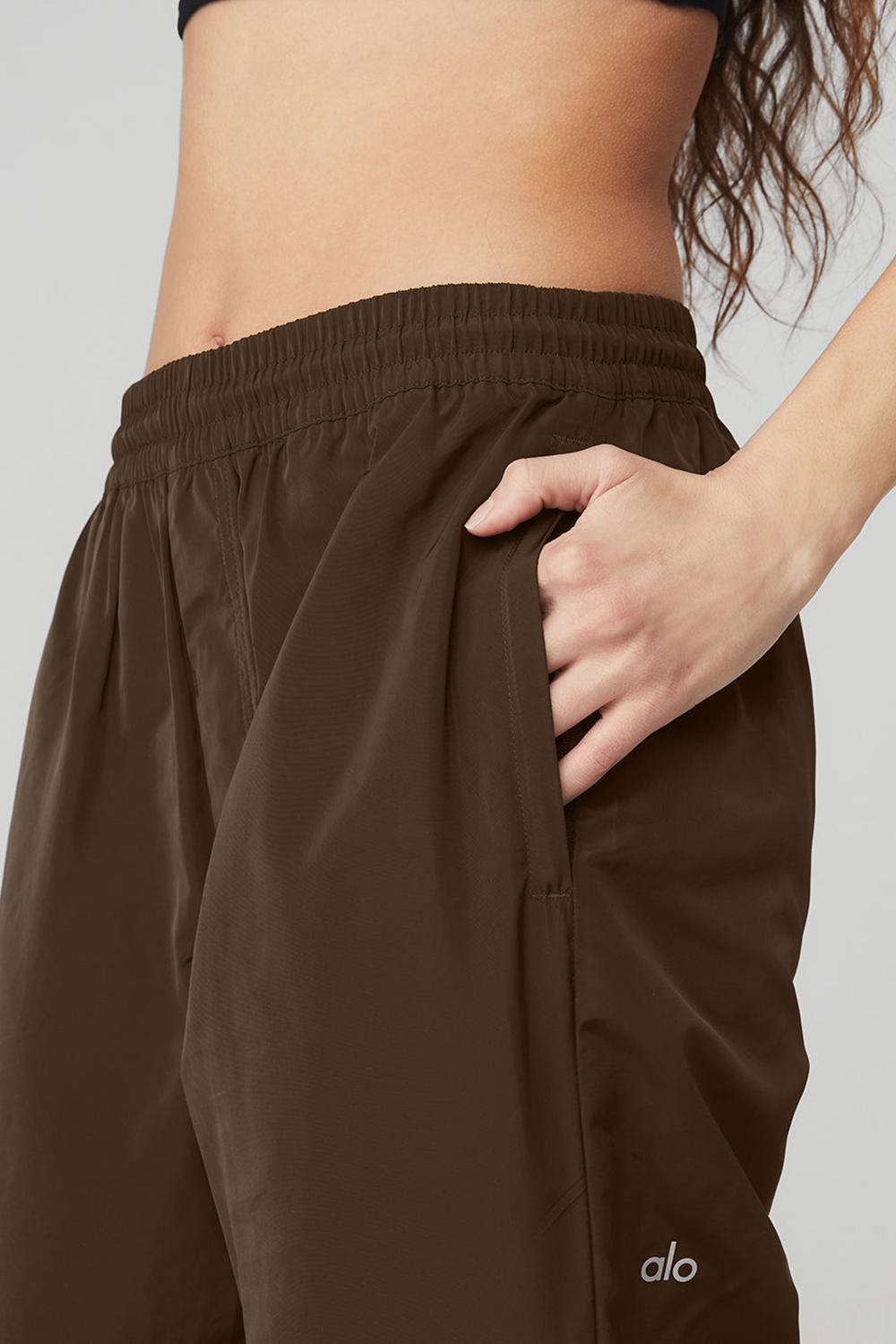 Pantalon Alo Yoga Legend Snap Mujer Espresso | España  KZUS-37495