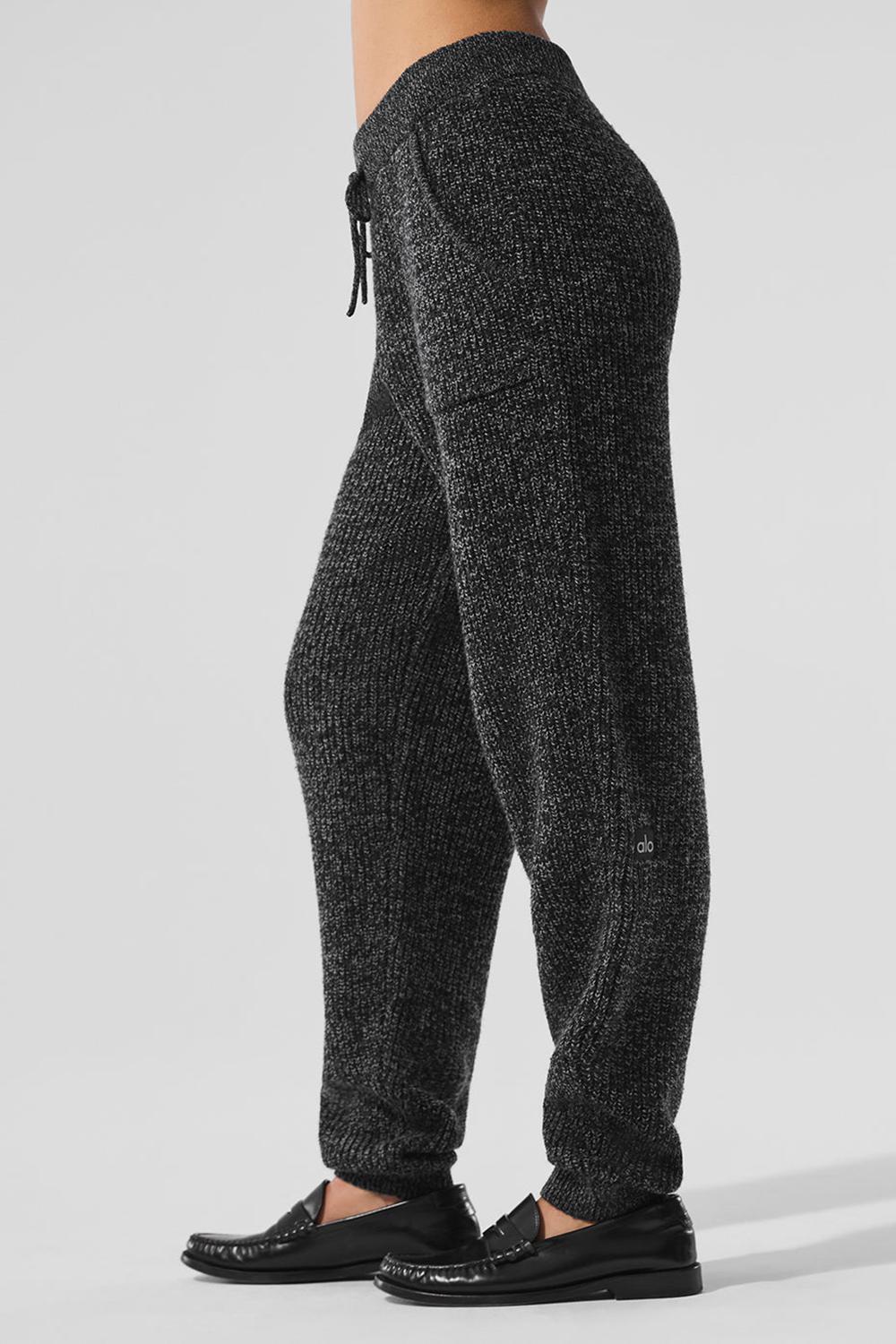 Pantalon Alo Yoga Marl Sweater Mujer Negras | España  BWPL-54803