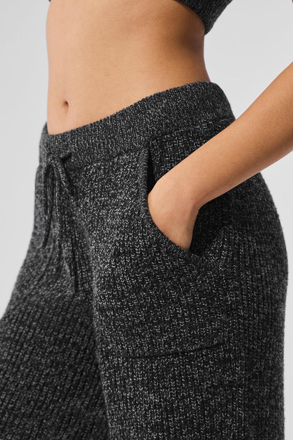 Pantalon Alo Yoga Marl Sweater Mujer Negras | España  BWPL-54803