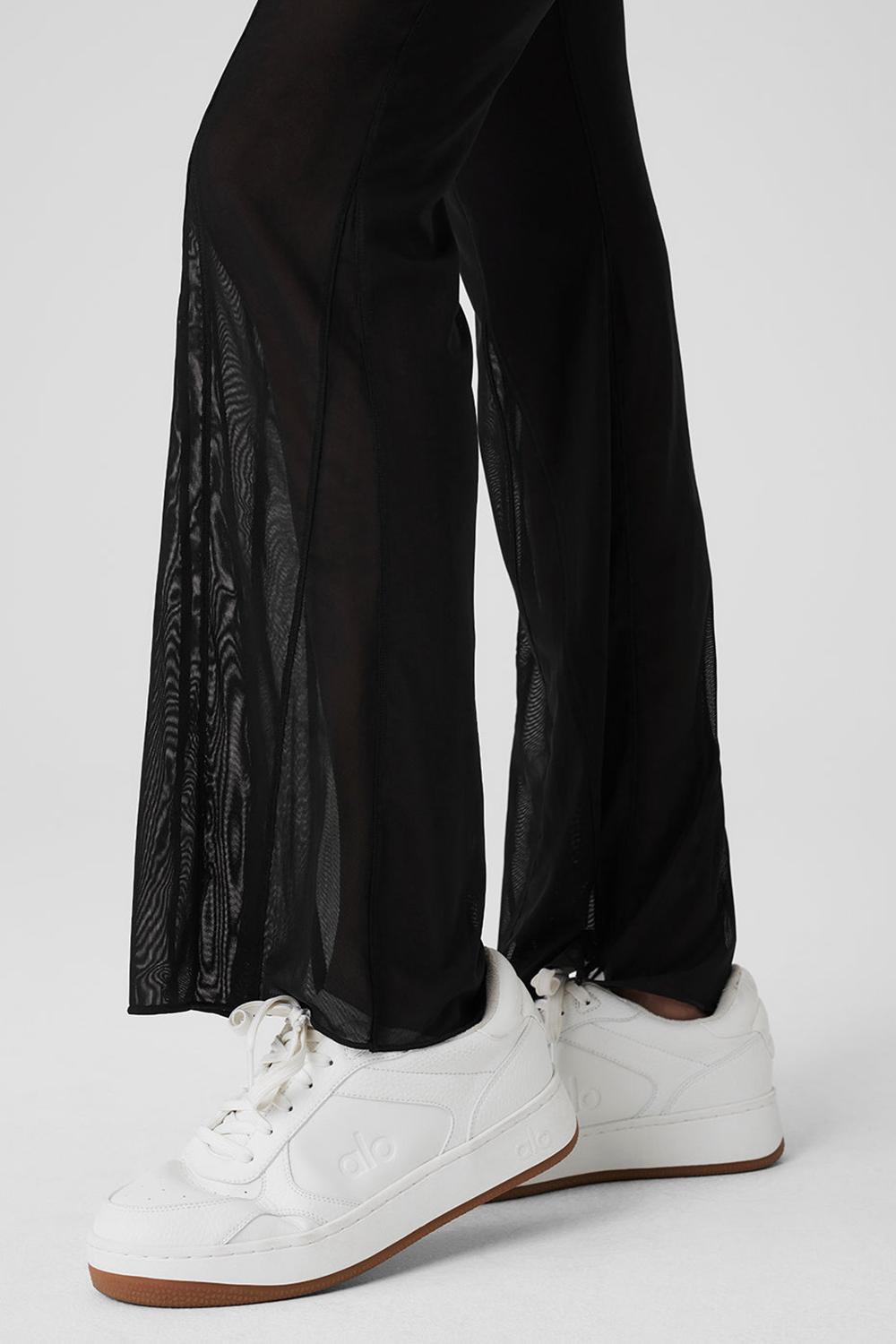 Pantalon Alo Yoga Mesh High-Waist Flicker Mujer Negras | España  IOBJ-90265