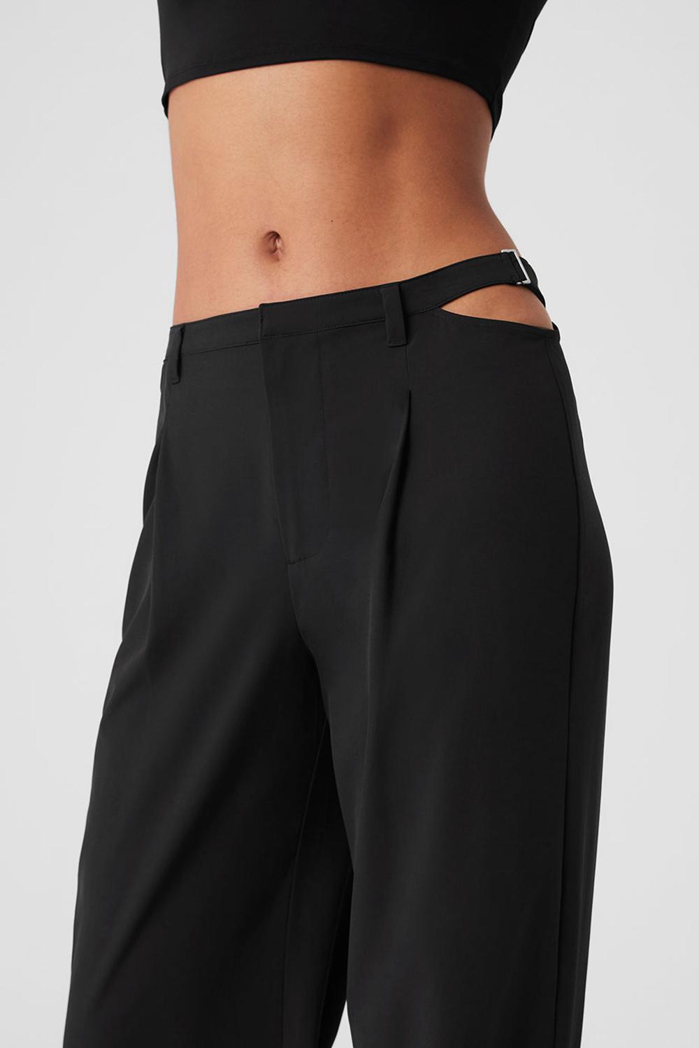 Pantalon Alo Yoga Mid-Rise Showdown Mujer Negras | España  YCEA-94230