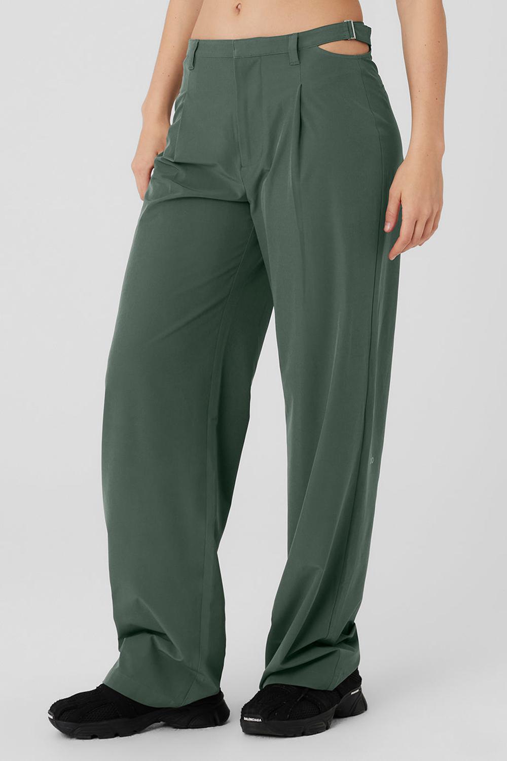Pantalon Alo Yoga Mid-Rise Showdown Mujer Verde Menta | España  WDPZ-97152