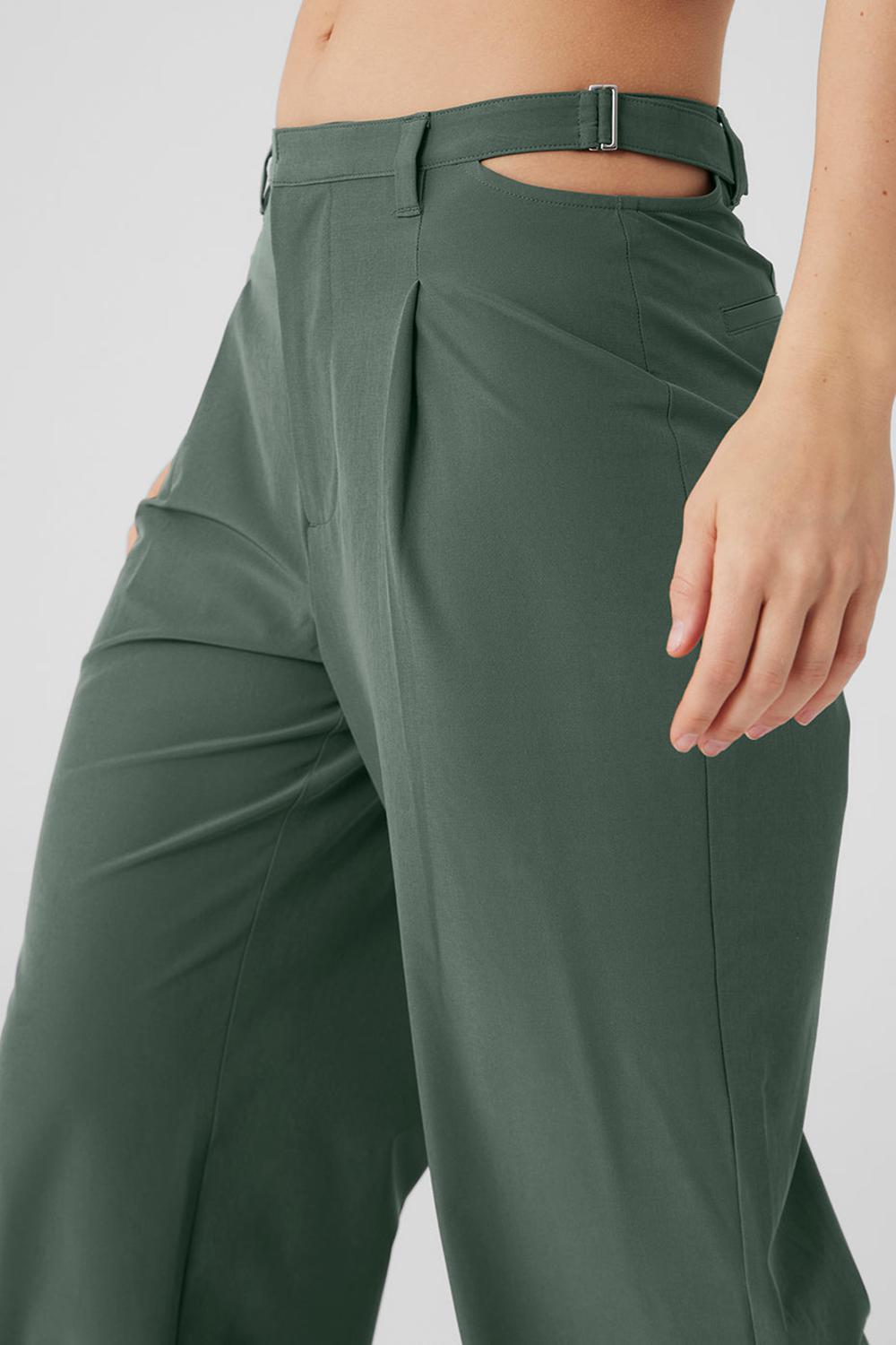 Pantalon Alo Yoga Mid-Rise Showdown Mujer Verde Menta | España  WDPZ-97152