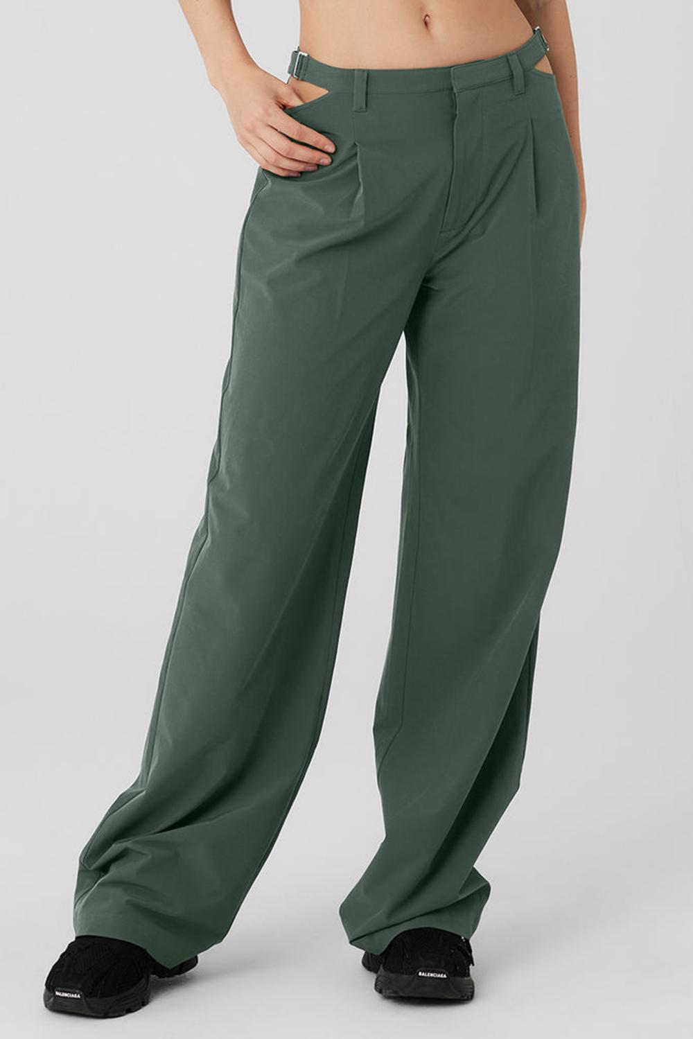 Pantalon Alo Yoga Mid-Rise Showdown Mujer Verde Menta | España  WDPZ-97152
