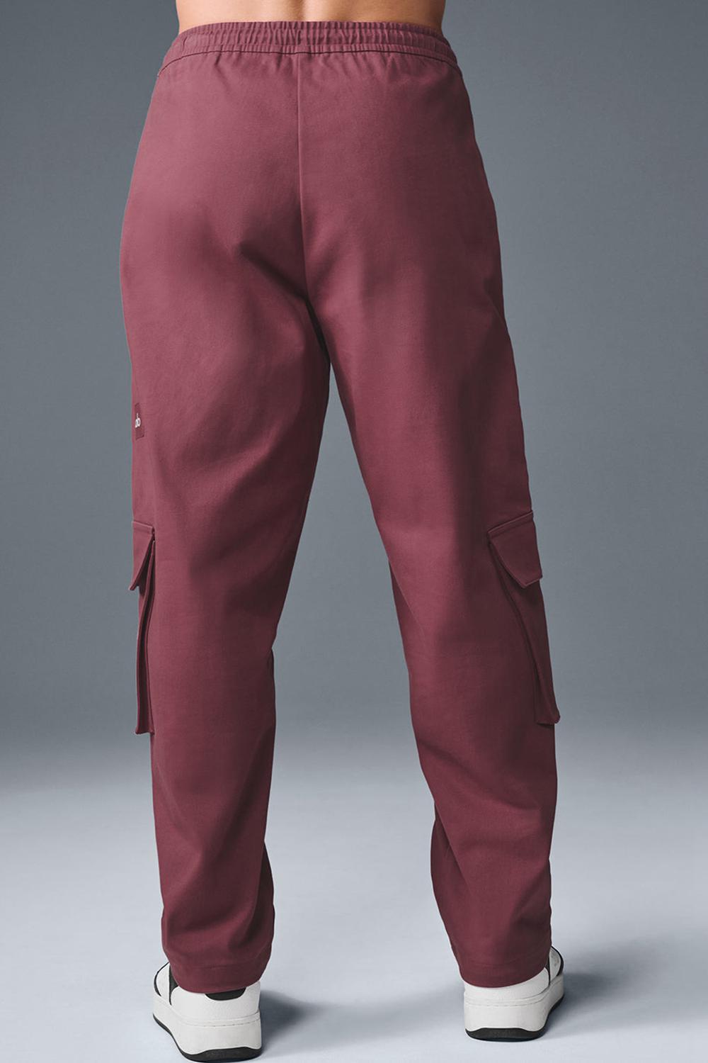 Pantalon Alo Yoga Northstar Cargo Hombre Burdeos | España  IRPF-82605