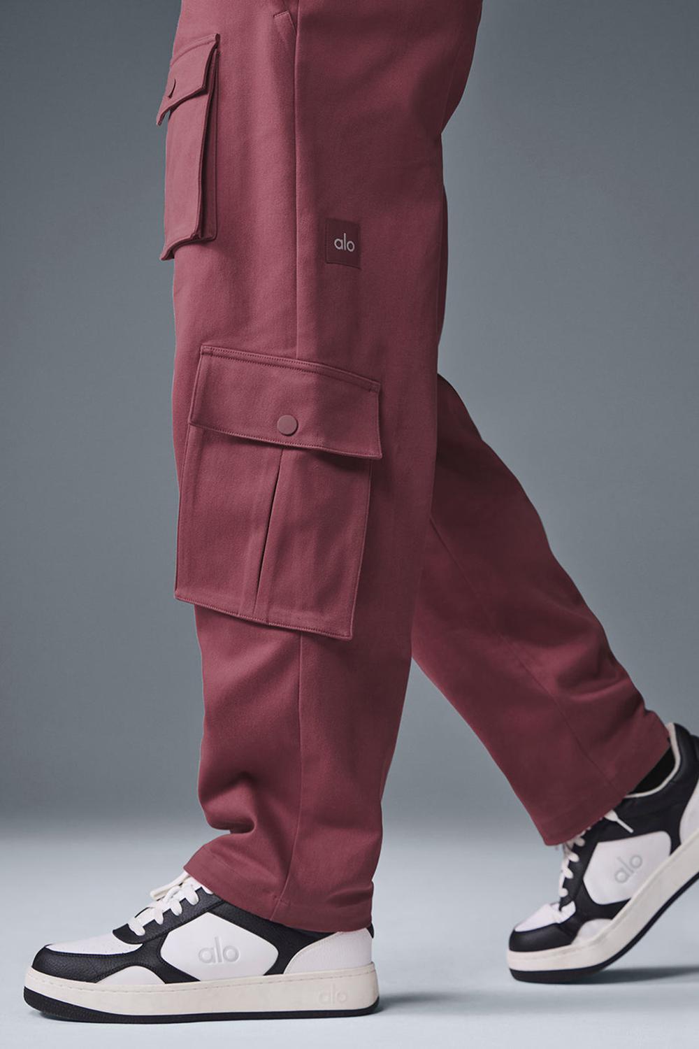 Pantalon Alo Yoga Northstar Cargo Hombre Burdeos | España  IRPF-82605