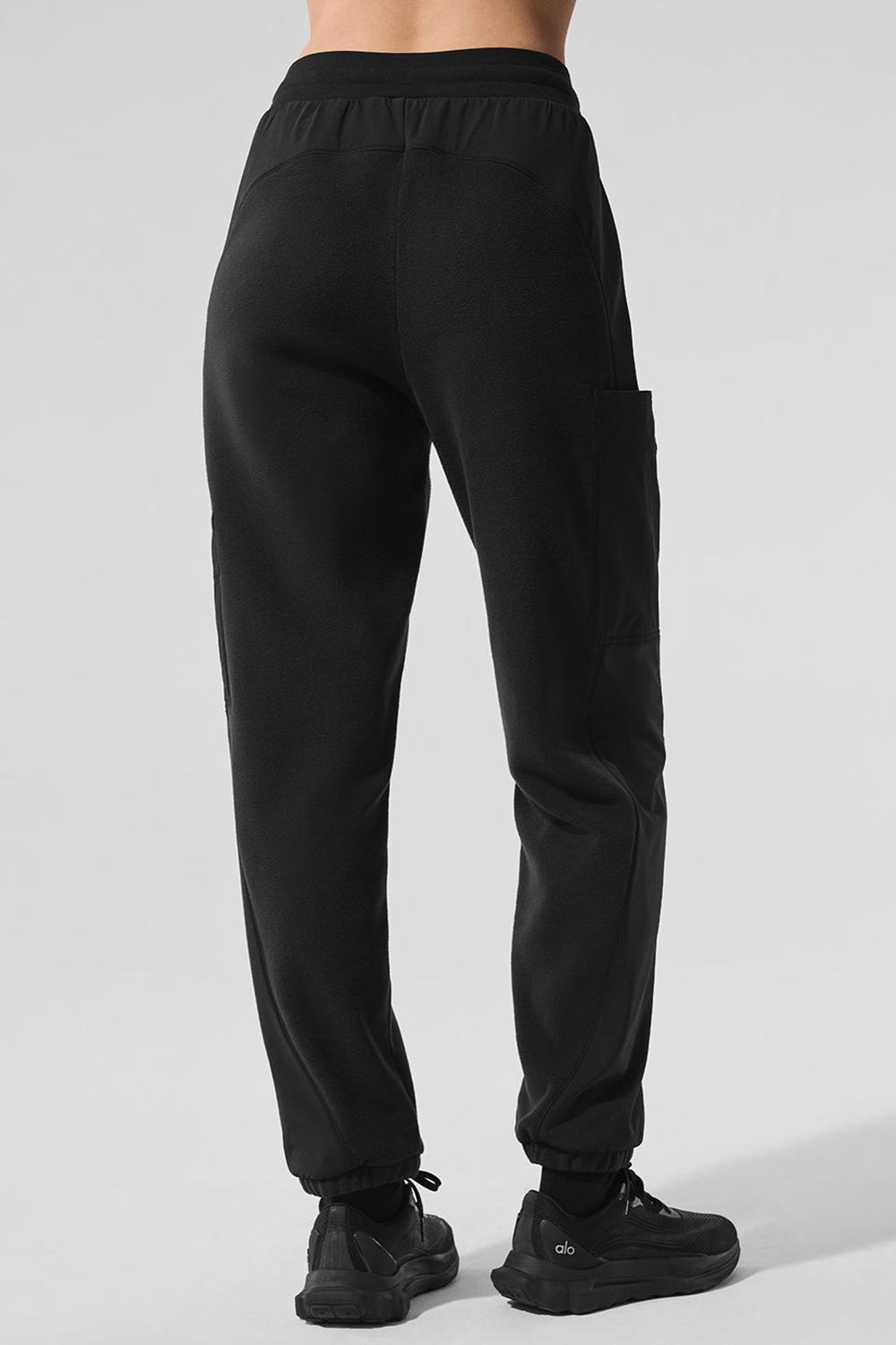 Pantalon Alo Yoga Polar Fleece Wintry Mix Mujer Negras | España  GUQK-29018