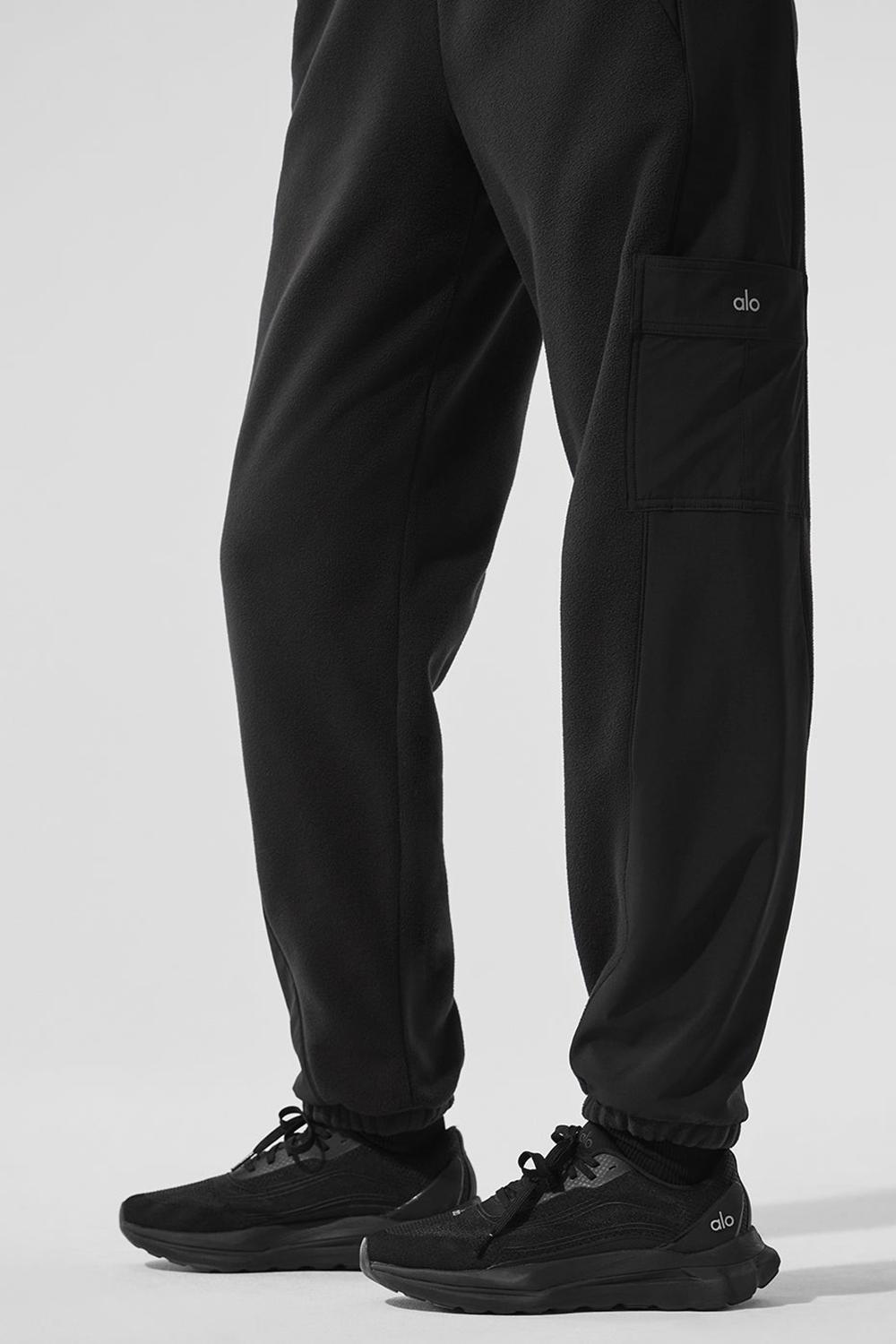 Pantalon Alo Yoga Polar Fleece Wintry Mix Mujer Negras | España  GUQK-29018