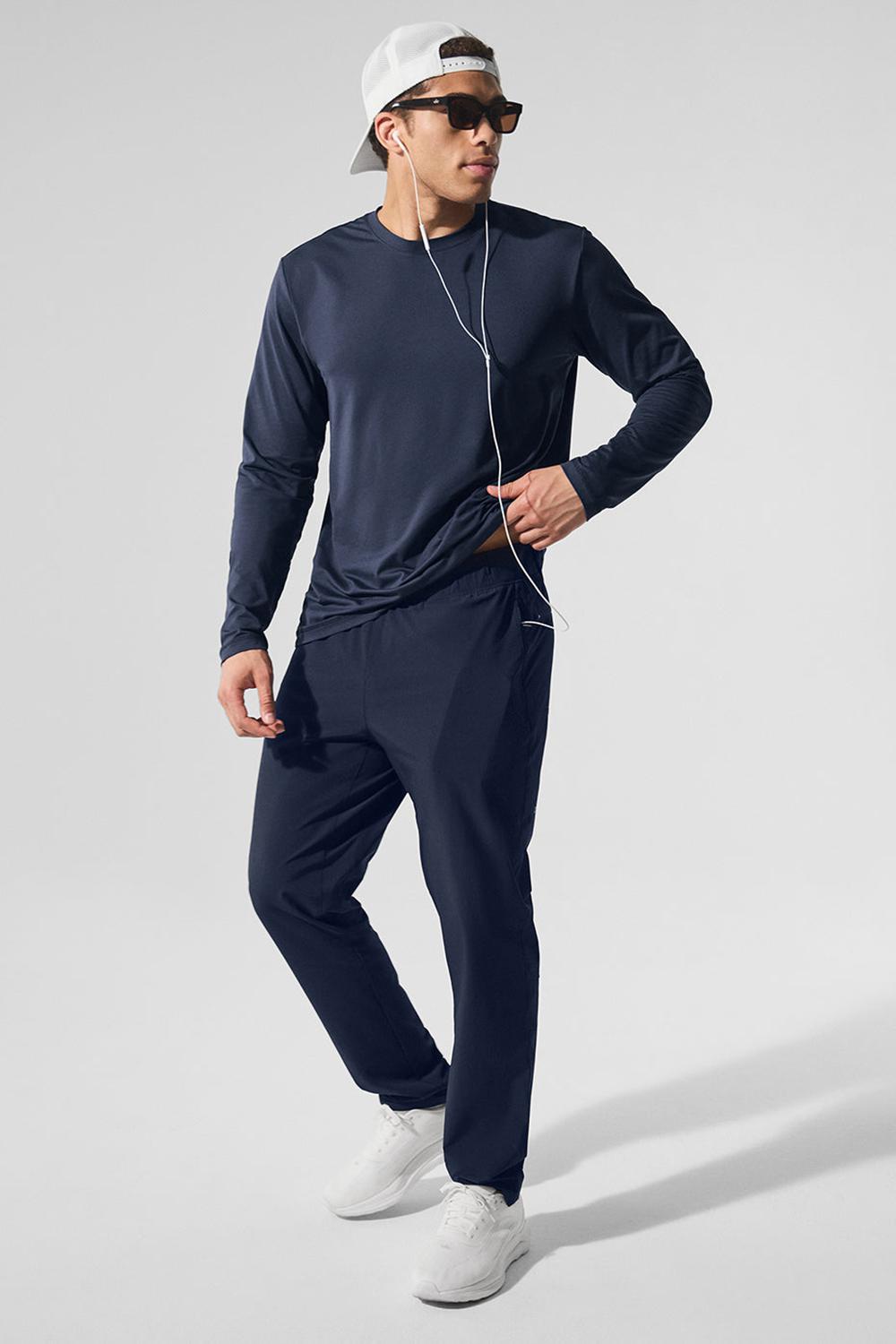 Pantalon Alo Yoga Repetition Hombre Azul Marino | España  NGOP-20468