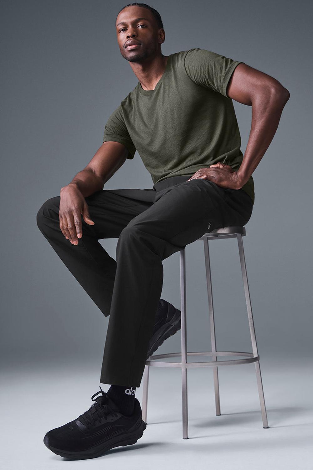 Pantalon Alo Yoga Repetition Hombre Negras | España  PZDL-90834