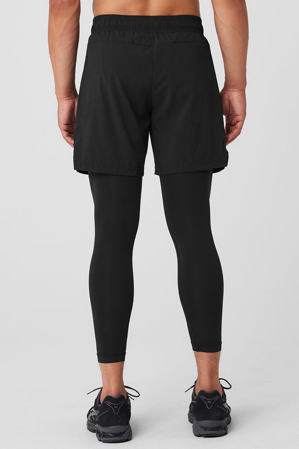Pantalon Alo Yoga Stability 2-In-1 Hombre Negras Negras | España  IPWD-38056