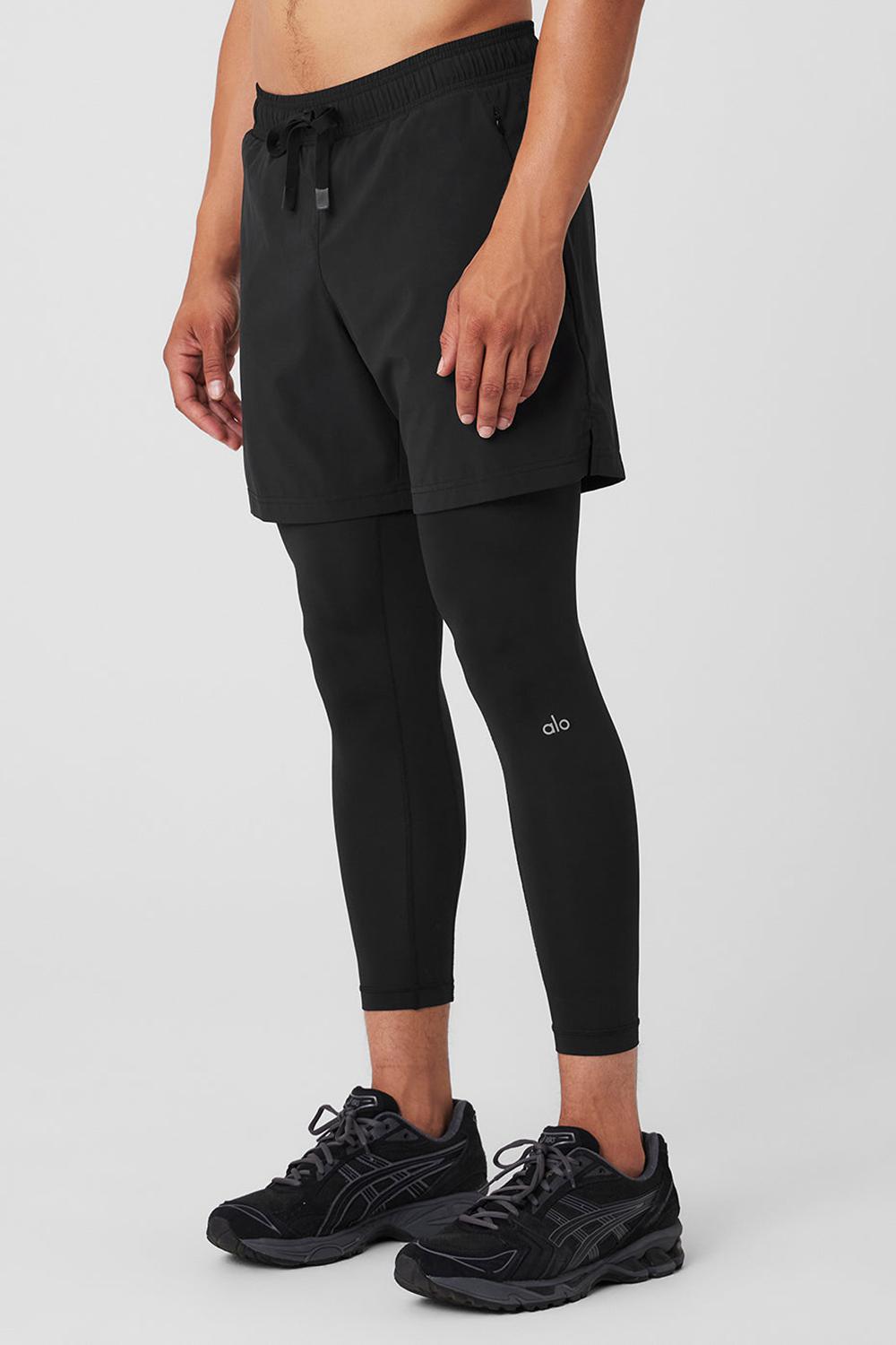 Pantalon Alo Yoga Stability 2-In-1 Hombre Negras Negras | España  IPWD-38056