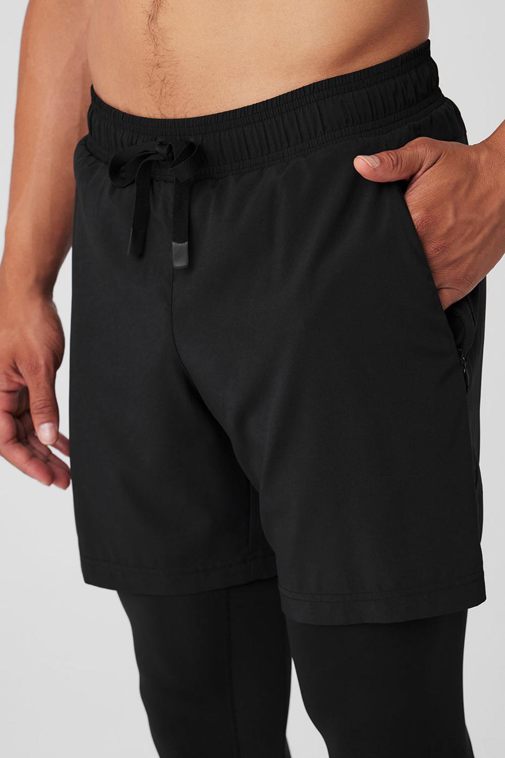 Pantalon Alo Yoga Stability 2-In-1 Hombre Negras Negras | España  IPWD-38056