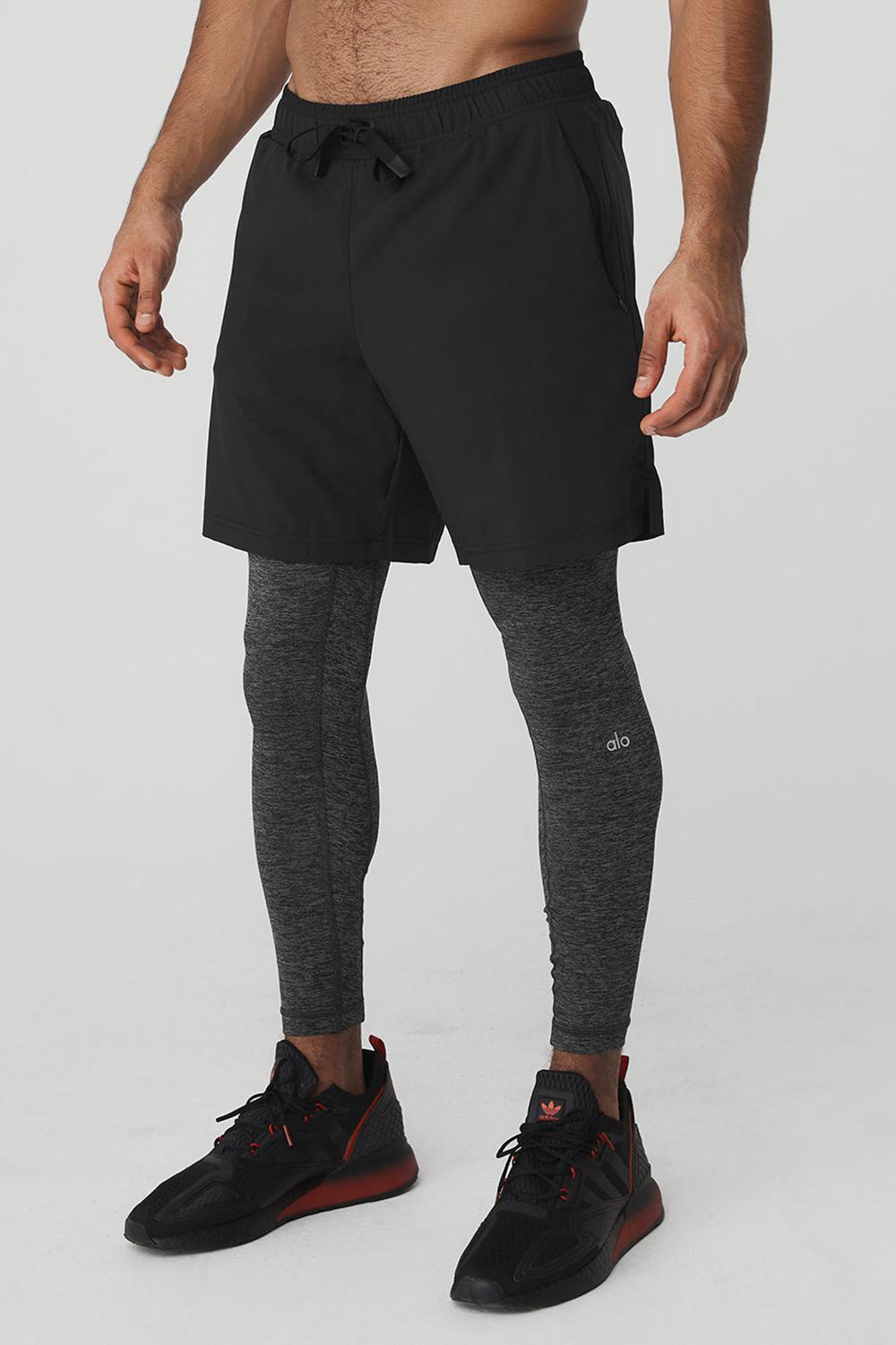 Pantalon Alo Yoga Stability 2 In 1 | España  &s Hombre Negras Gris Oscuro | España  BLYC-17592