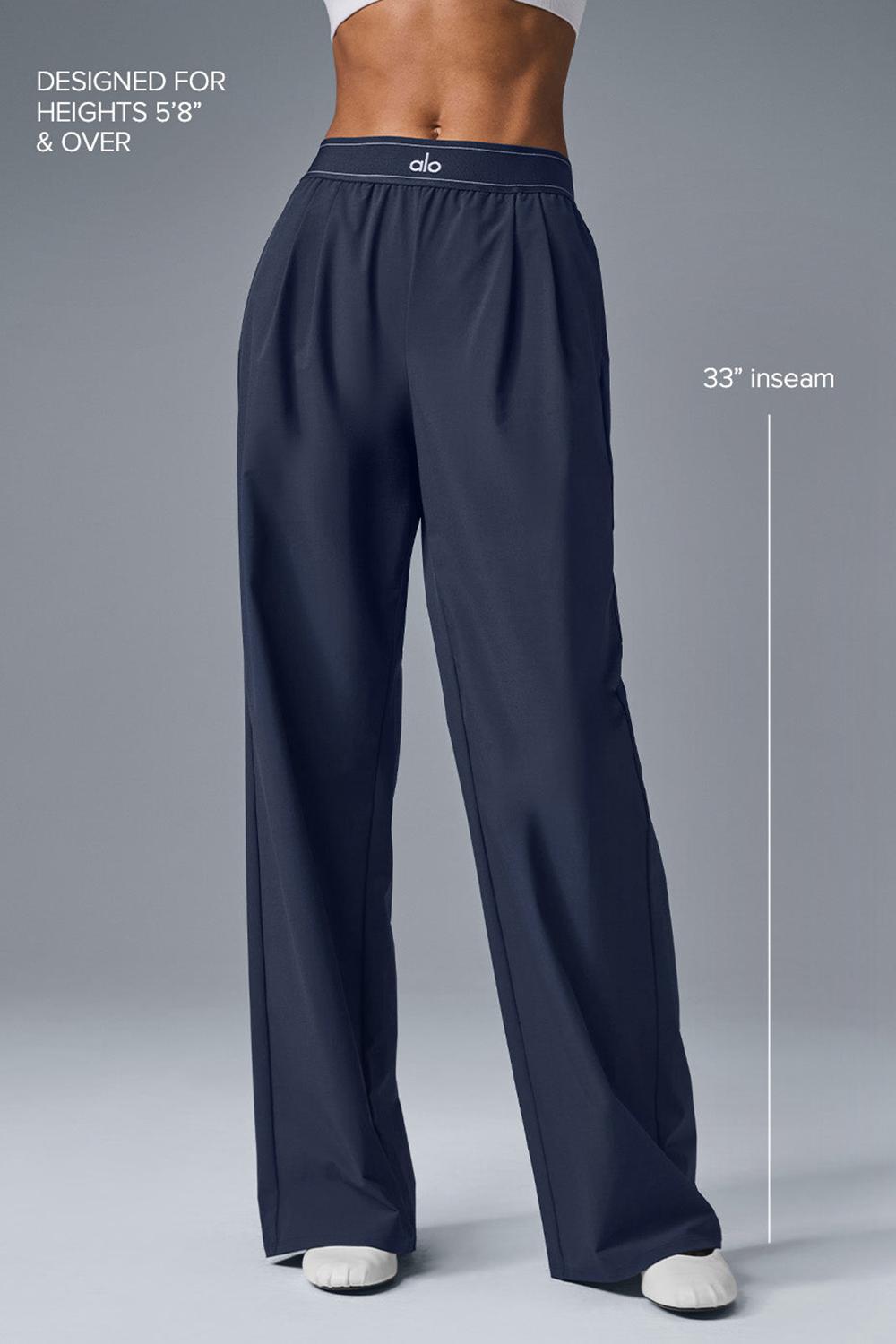 Pantalon Alo Yoga Suit Up (Long) Mujer Azul Marino | España  VAKR-85092