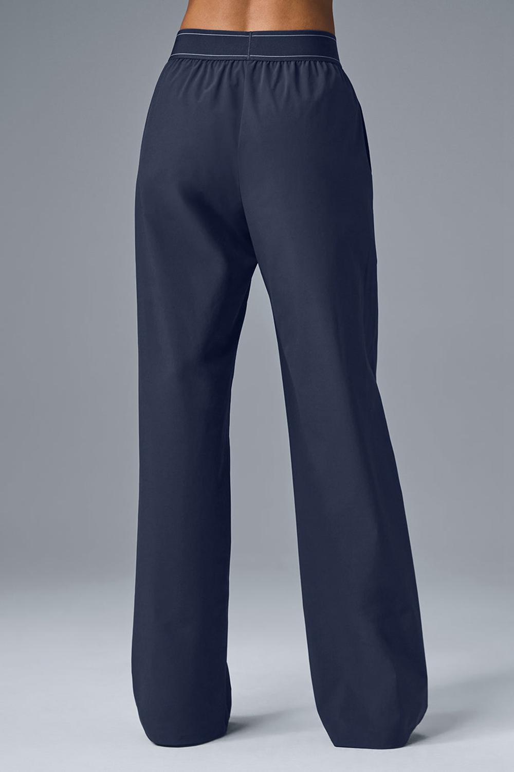 Pantalon Alo Yoga Suit Up (Long) Mujer Azul Marino | España  VAKR-85092
