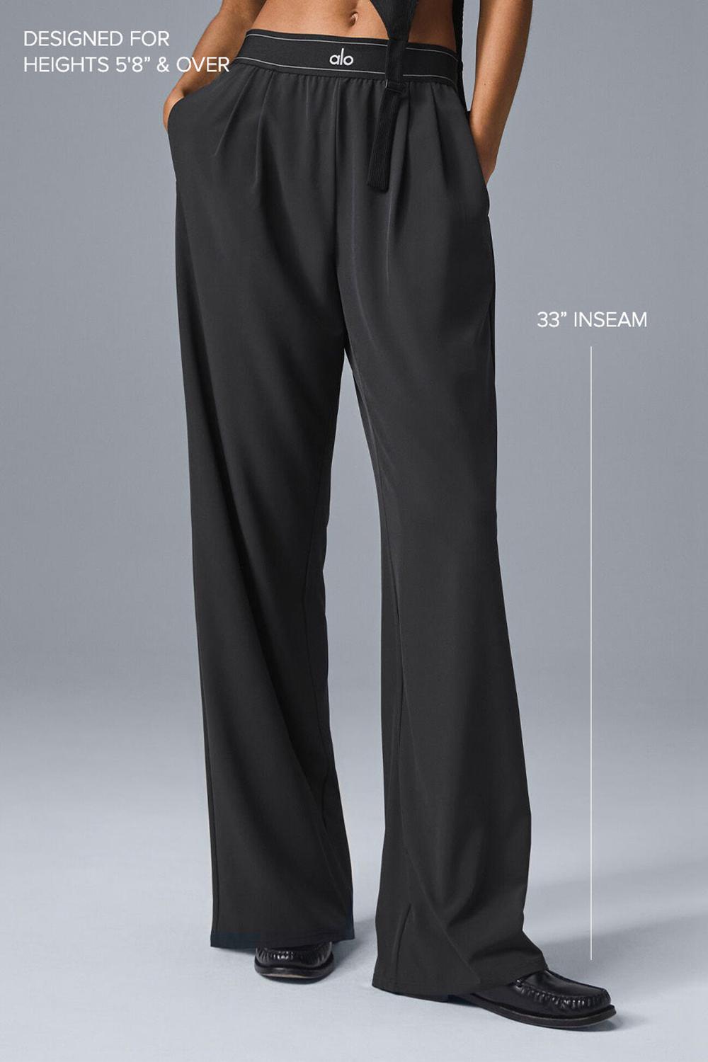 Pantalon Alo Yoga Suit Up (Long) Mujer Negras | España  ZEMR-39784