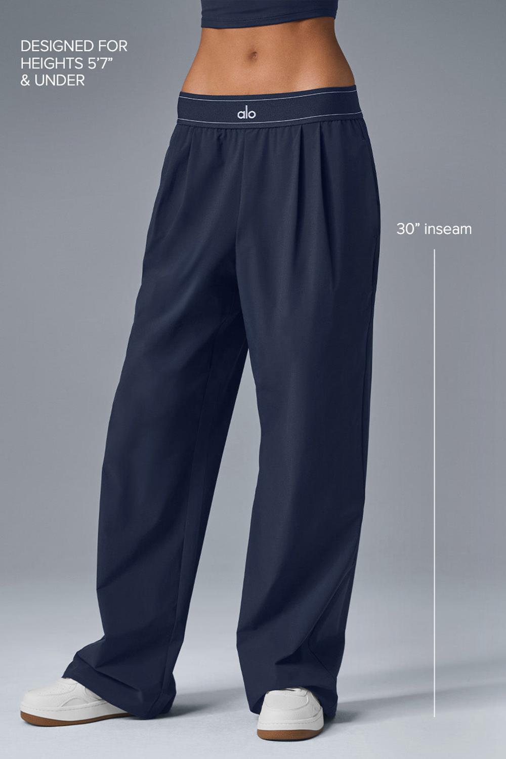 Pantalon Alo Yoga Suit Up (Regular) Mujer Azul Marino | España  SOIG-54072