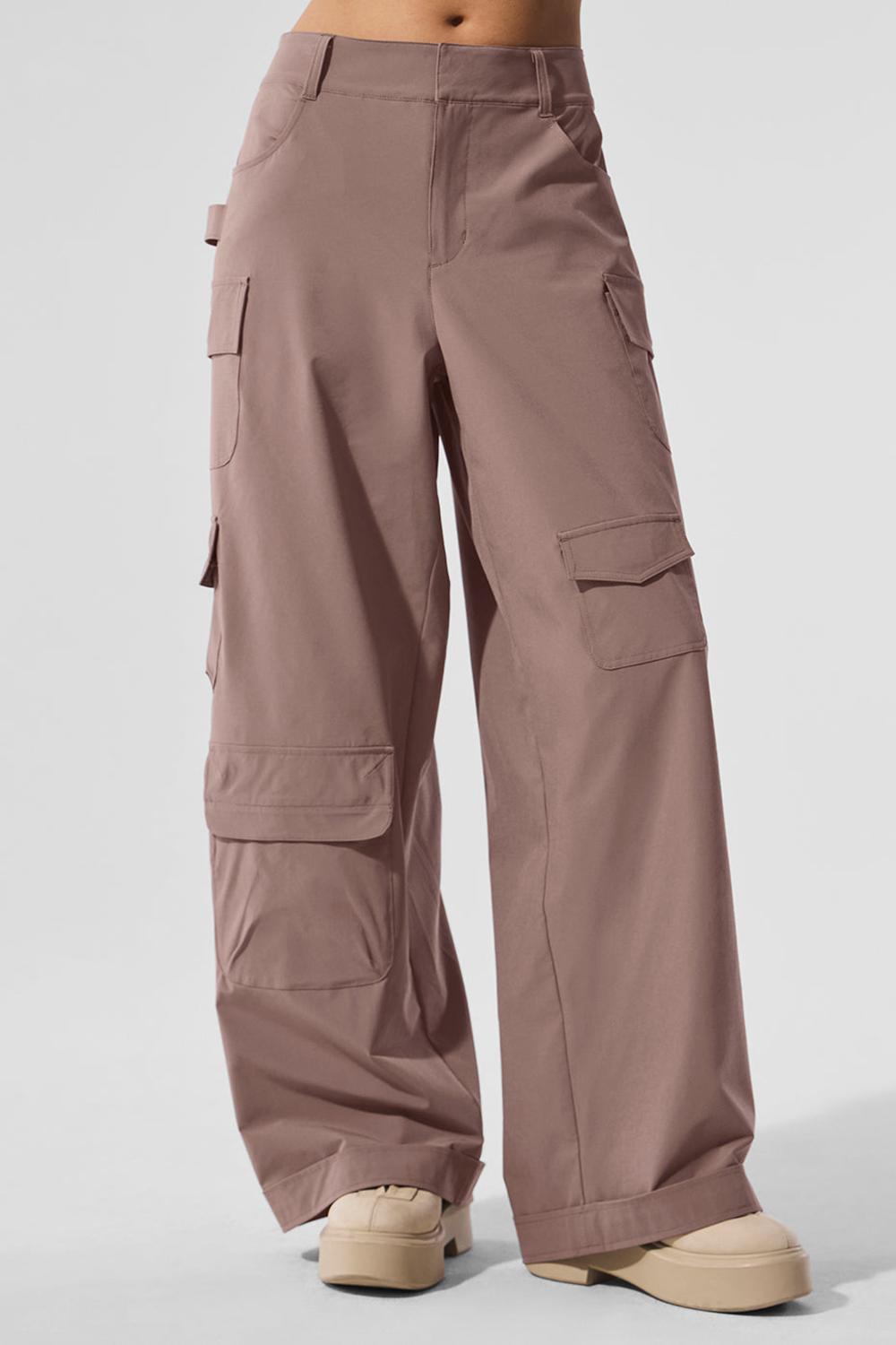 Pantalon Alo Yoga Workwear Cargo Mujer Mushroom | España  KIPM-86452