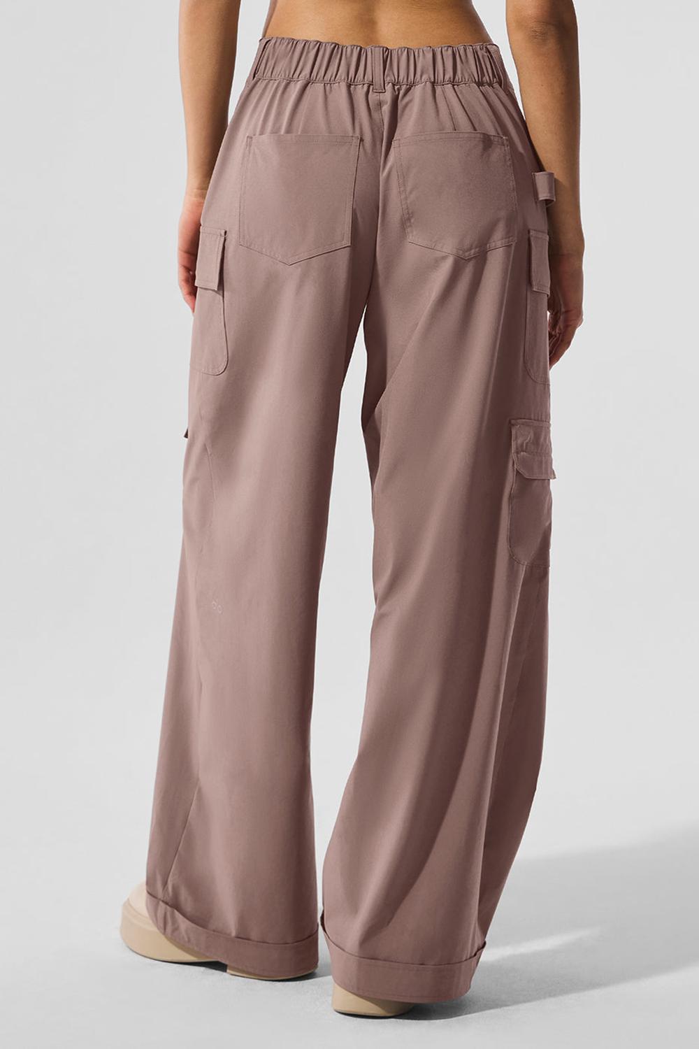 Pantalon Alo Yoga Workwear Cargo Mujer Mushroom | España  KIPM-86452
