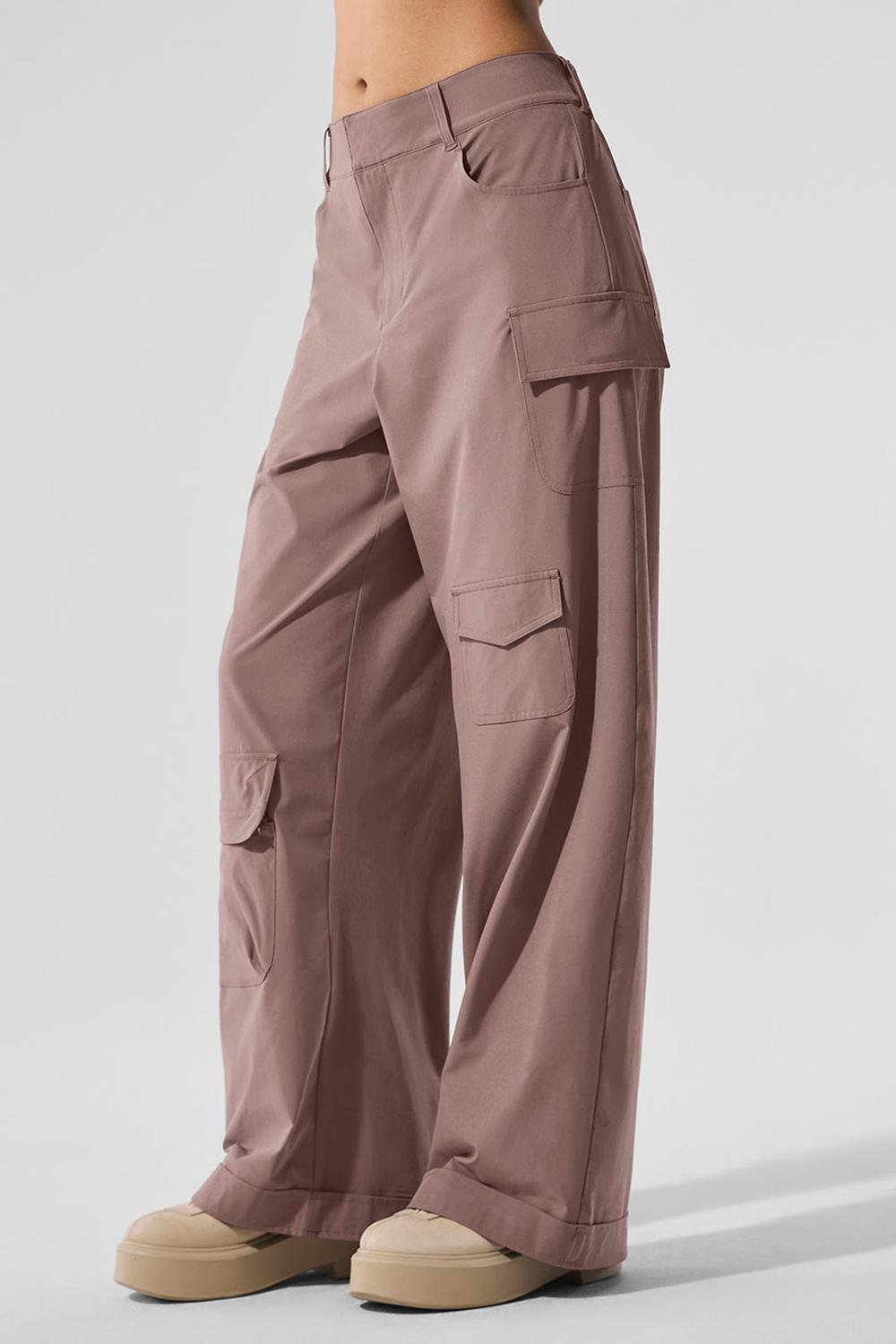 Pantalon Alo Yoga Workwear Cargo Mujer Mushroom | España  KIPM-86452