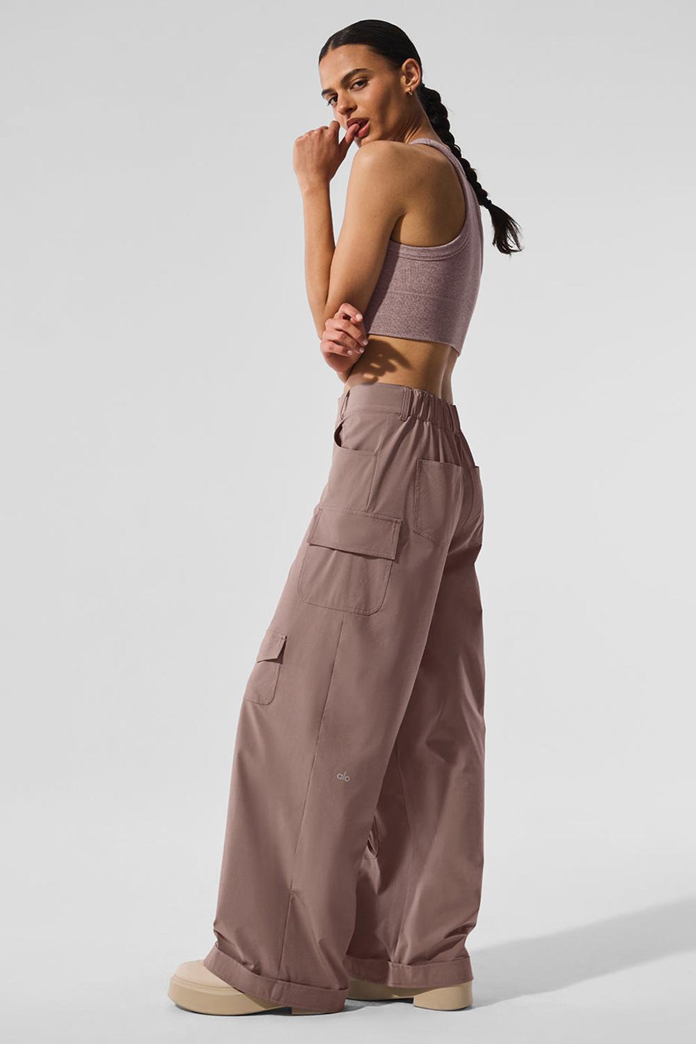 Pantalon Alo Yoga Workwear Cargo Mujer Mushroom | España  KIPM-86452