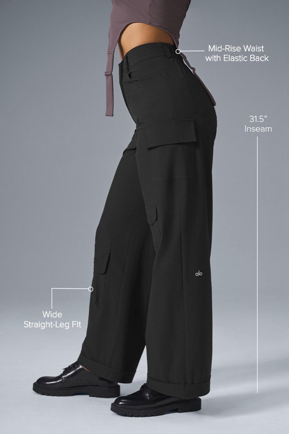 Pantalon Alo Yoga Workwear Cargo Mujer Negras | España  CYZW-16708