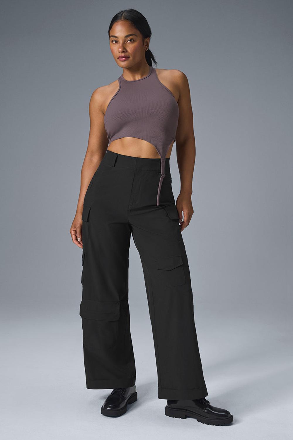 Pantalon Alo Yoga Workwear Cargo Mujer Negras | España  CYZW-16708