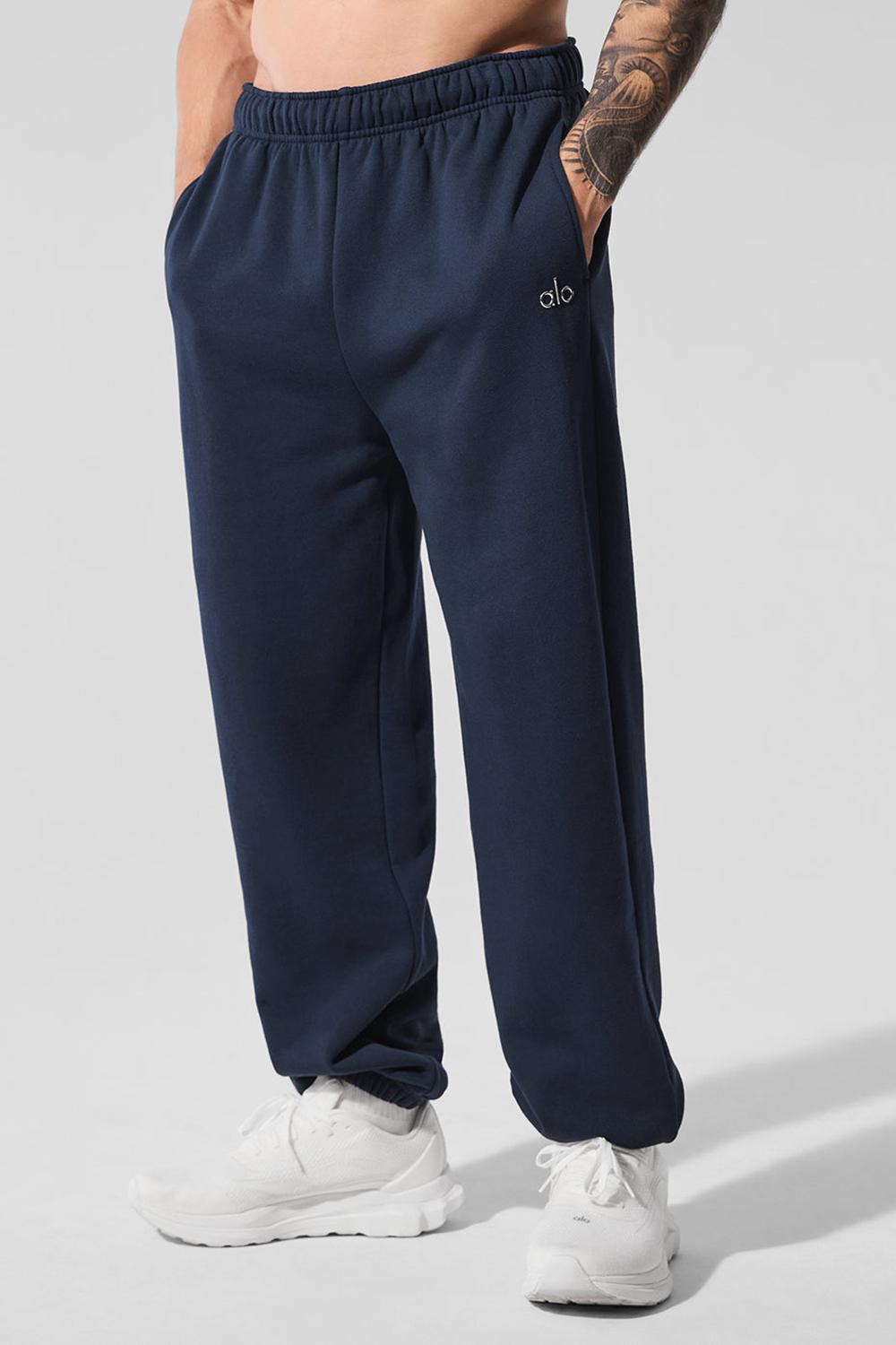 Pantalon Deportivo Alo Yoga Accolade Hombre Azul Marino | España  LMZO-85104