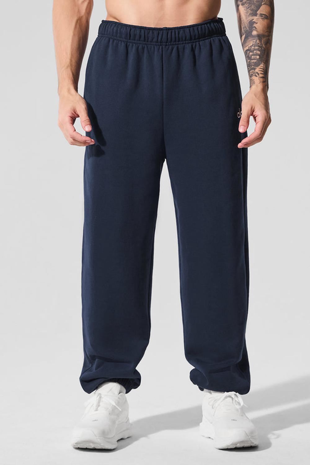 Pantalon Deportivo Alo Yoga Accolade Hombre Azul Marino | España  LMZO-85104