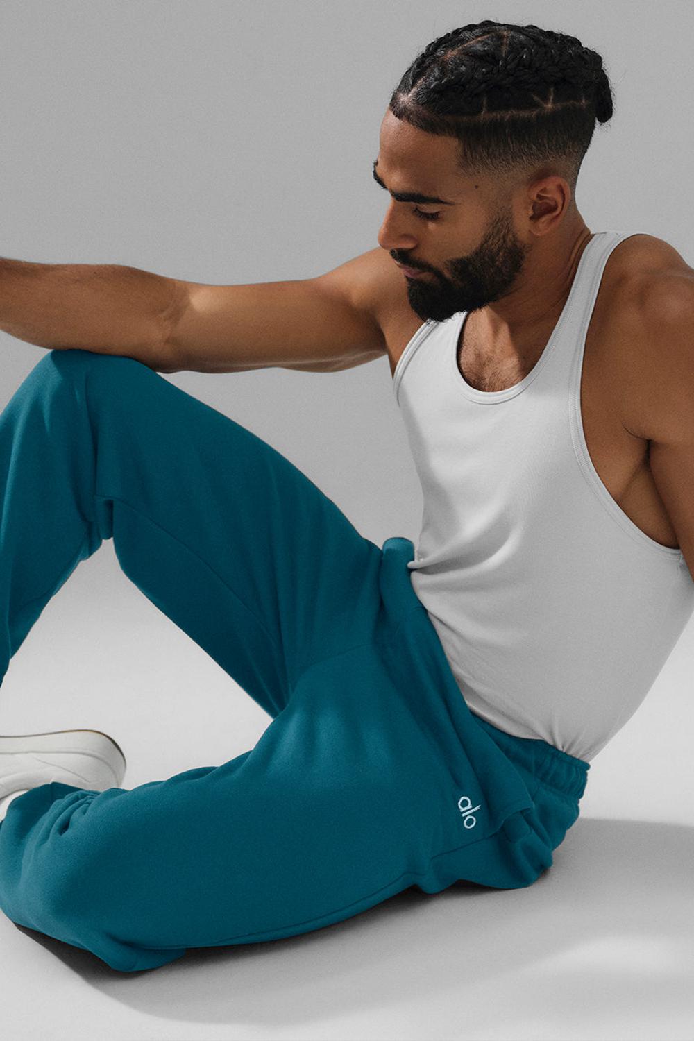 Pantalon Deportivo Alo Yoga Accolade Hombre Oceanic Teal | España  DAJY-92530