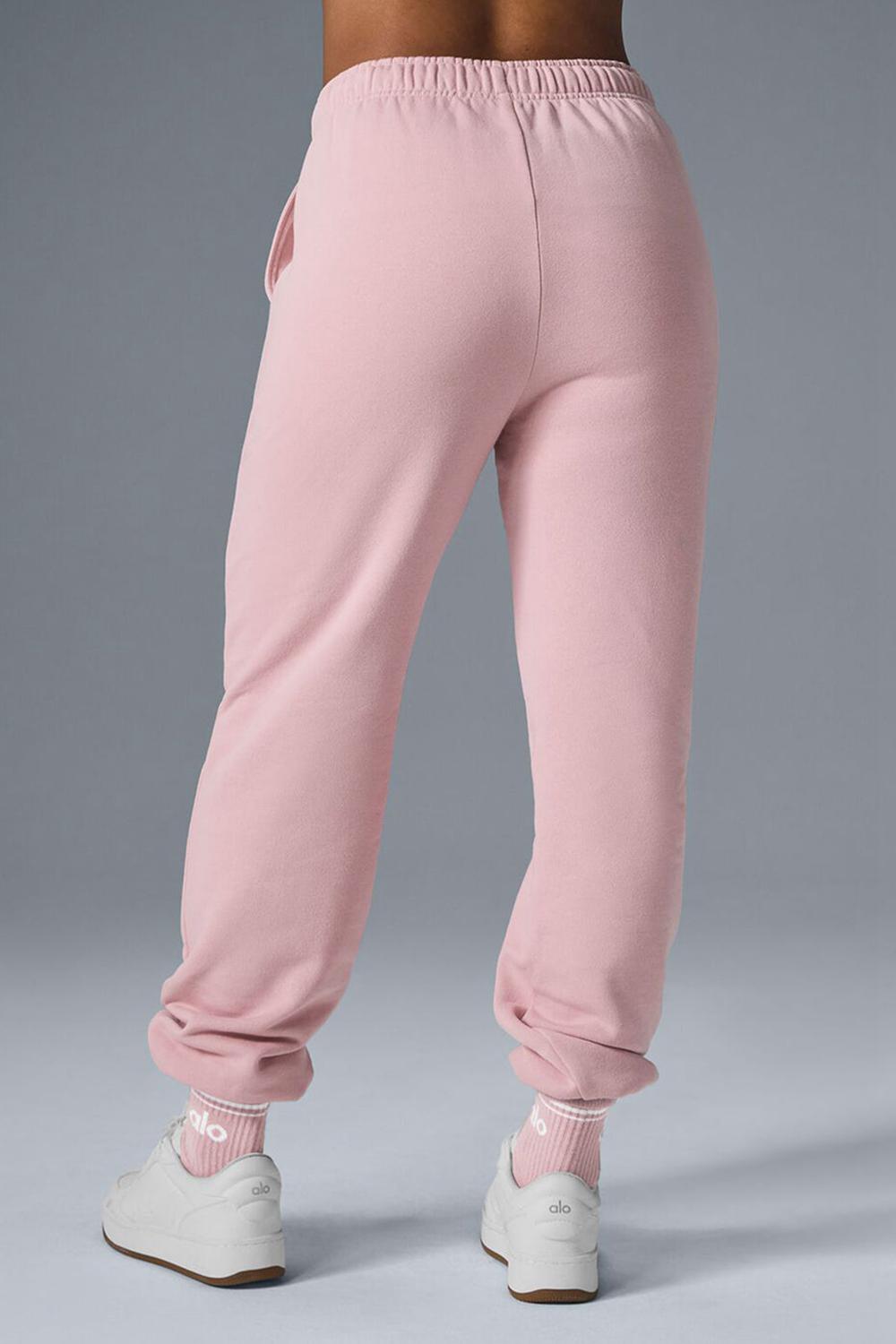 Pantalon Deportivo Alo Yoga Accolade Mujer Rosas | España  EYXO-92537