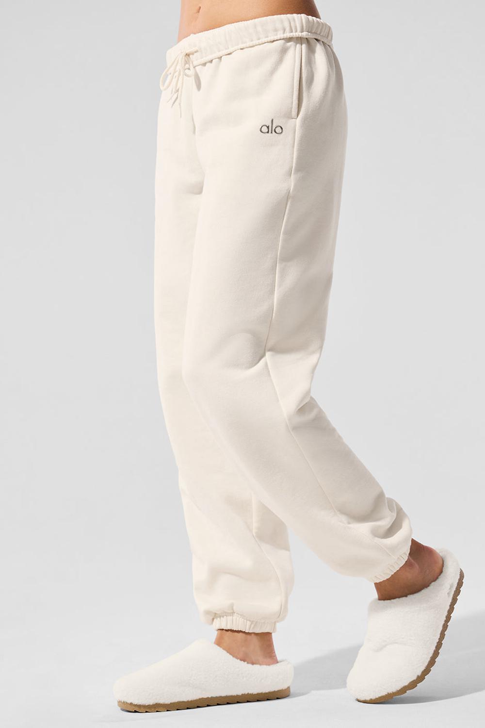 Pantalon Deportivo Alo Yoga Accolade Mujer Ivory | España  SQJE-10794